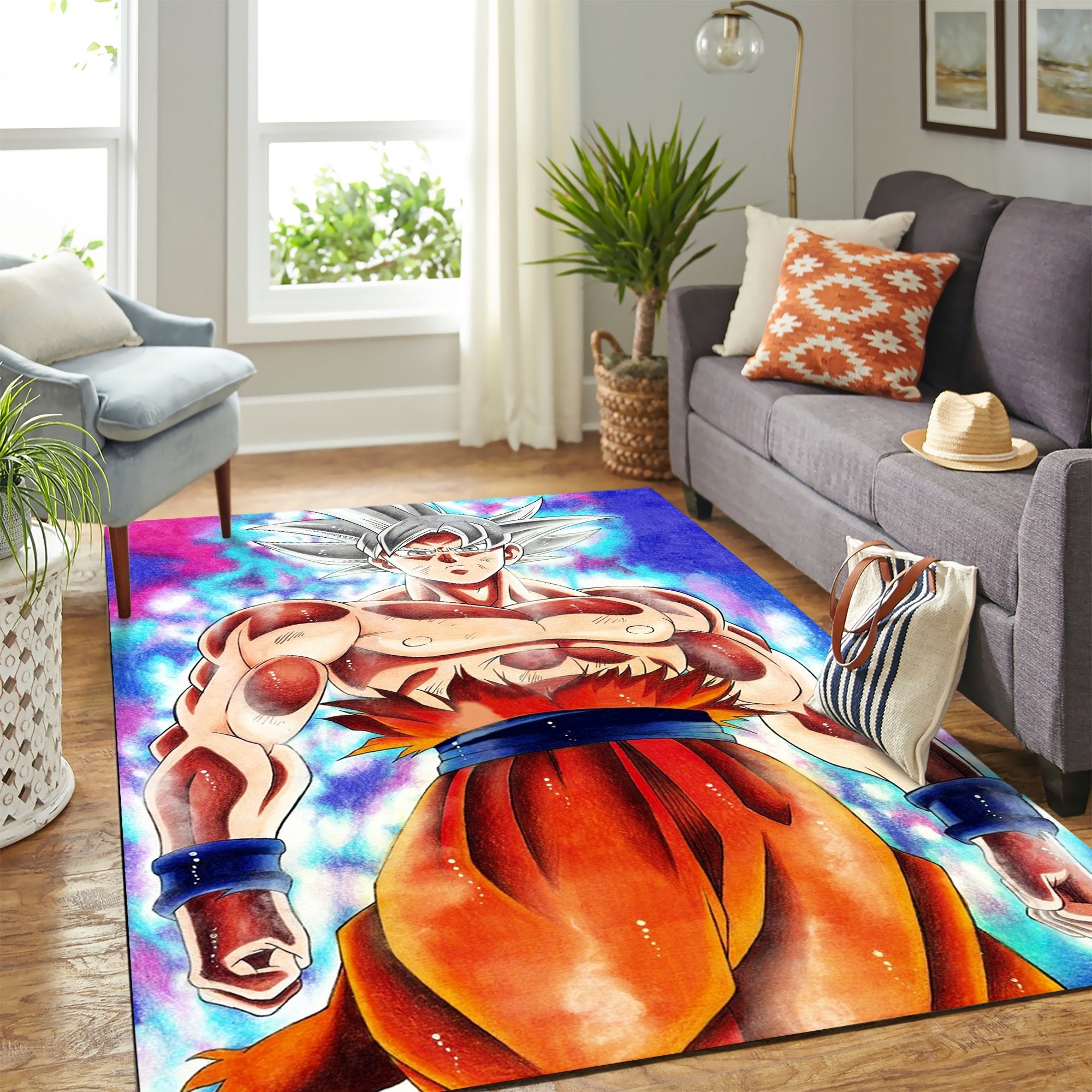 Son Goku Mastered Ultra Instinct Carpet Rug