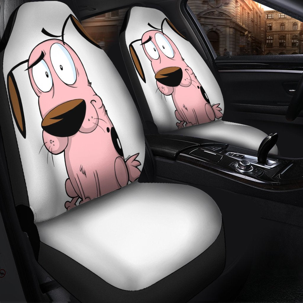 Courage The Cowardly Dog Seat Cover