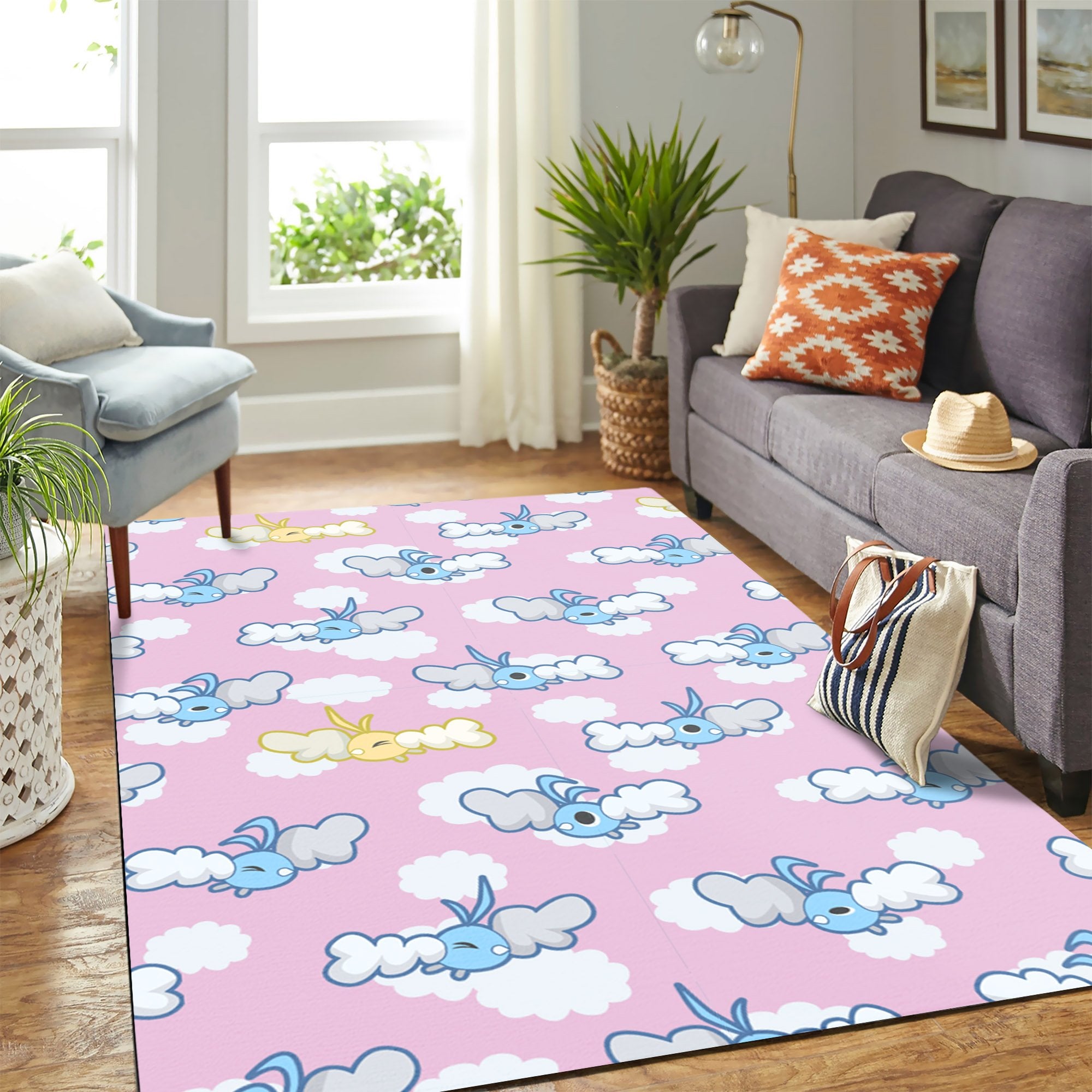 Pokemon Bird Pattern Carpet