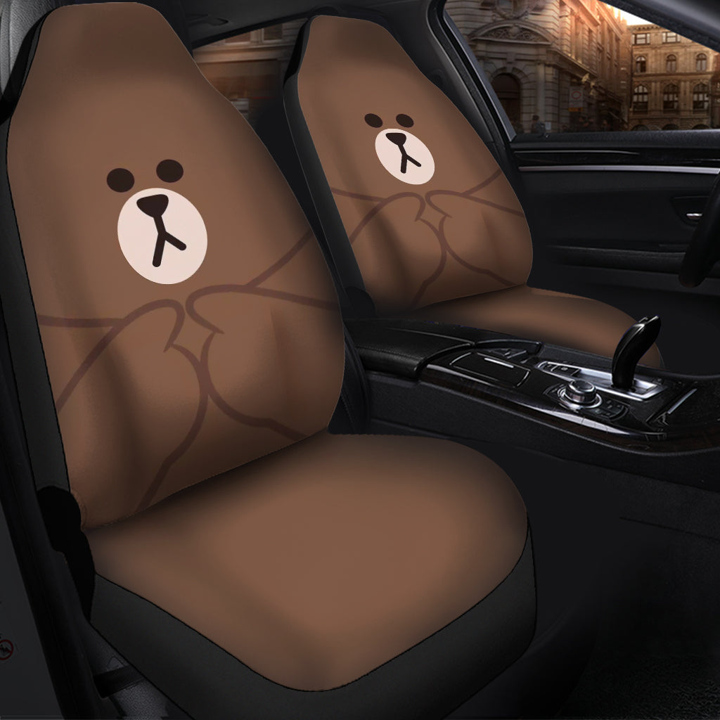 Korean Brown Bear Seat Covers