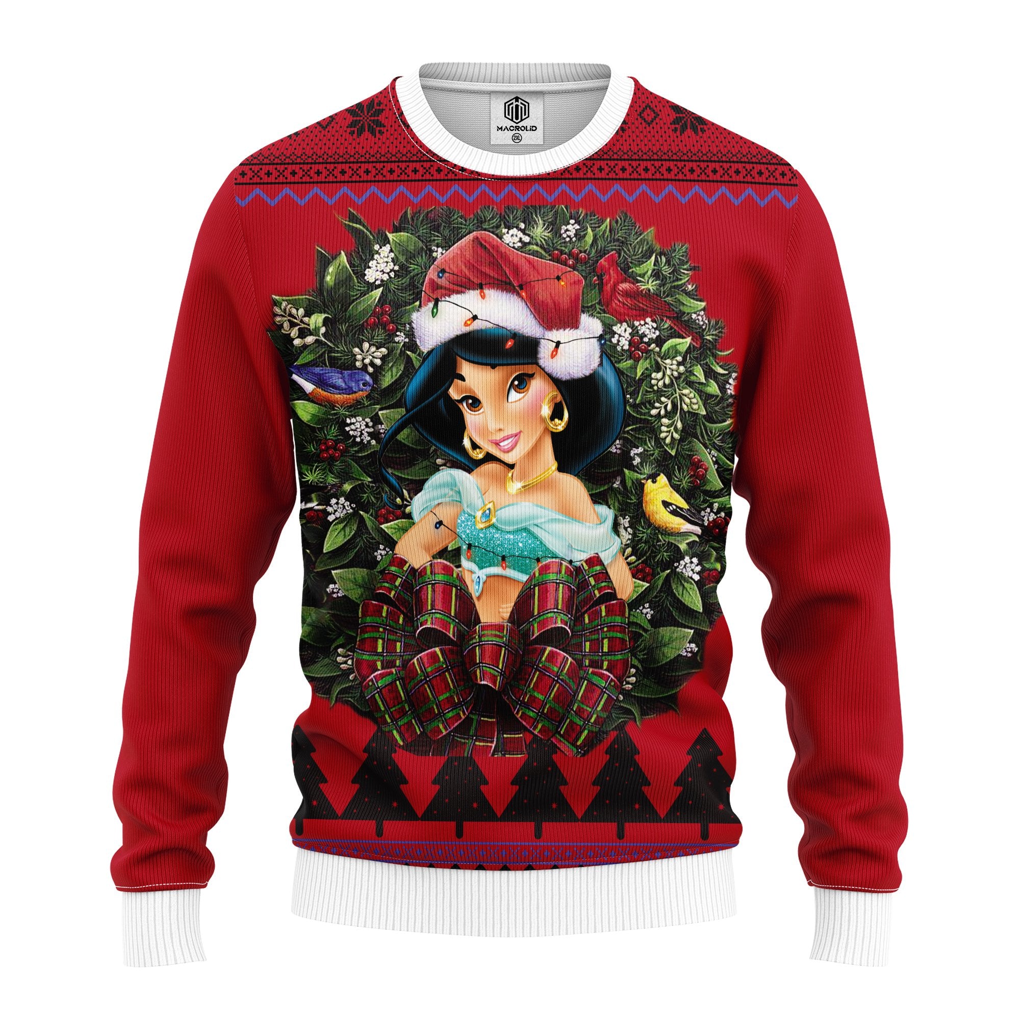 Jasmin Aladdin Princess Noel Mc Ugly Christmas Sweater Thanksgiving Gift