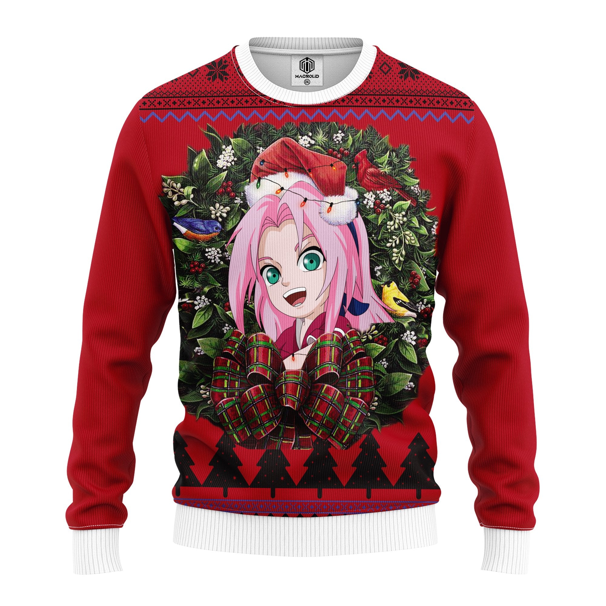 Sakura Naruto Noel Mc Ugly Christmas Sweater Thanksgiving Gift