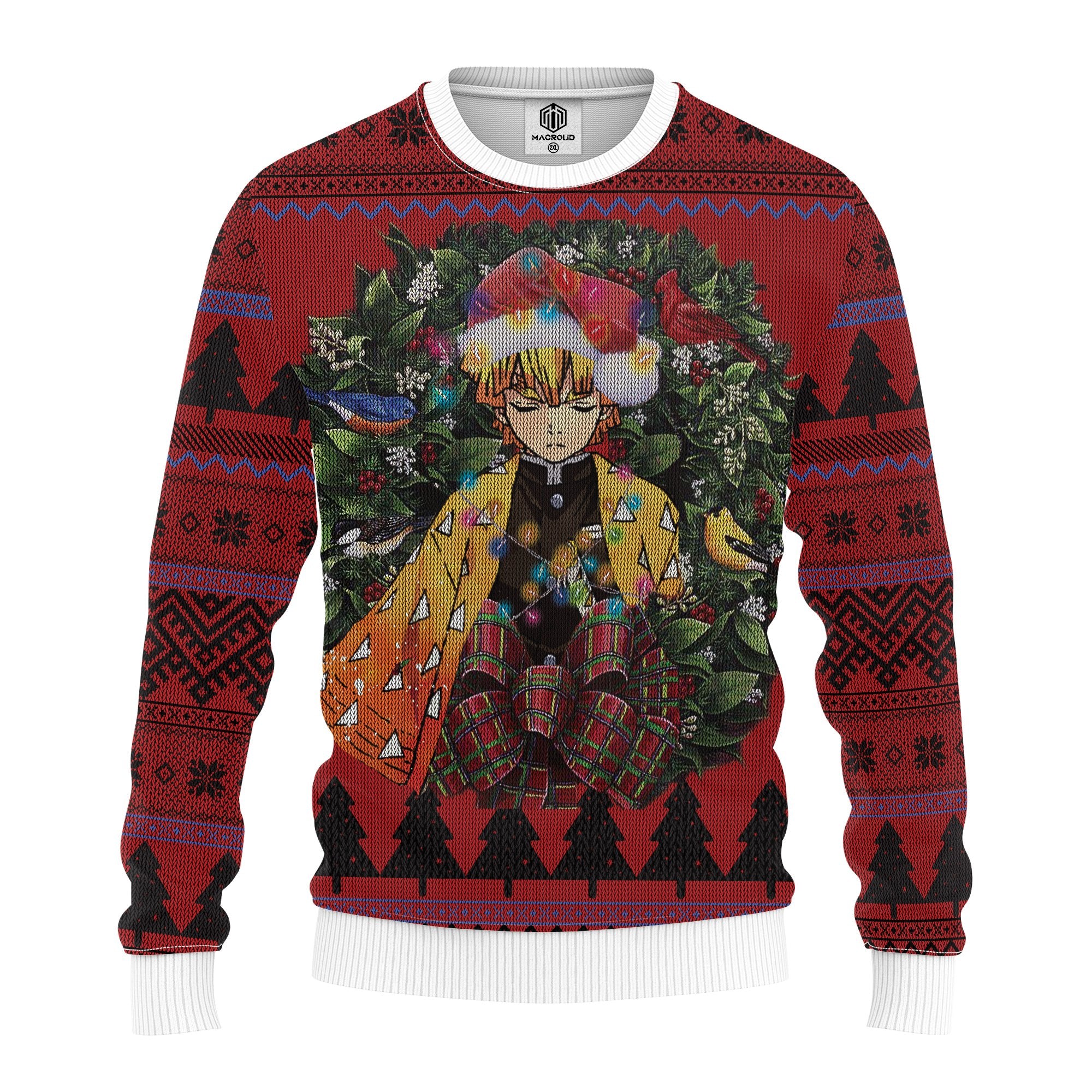 Zennitsu Doujishin Kimetsu Yaiba Mc Ugly Christmas Sweater Thanksgiving Gift