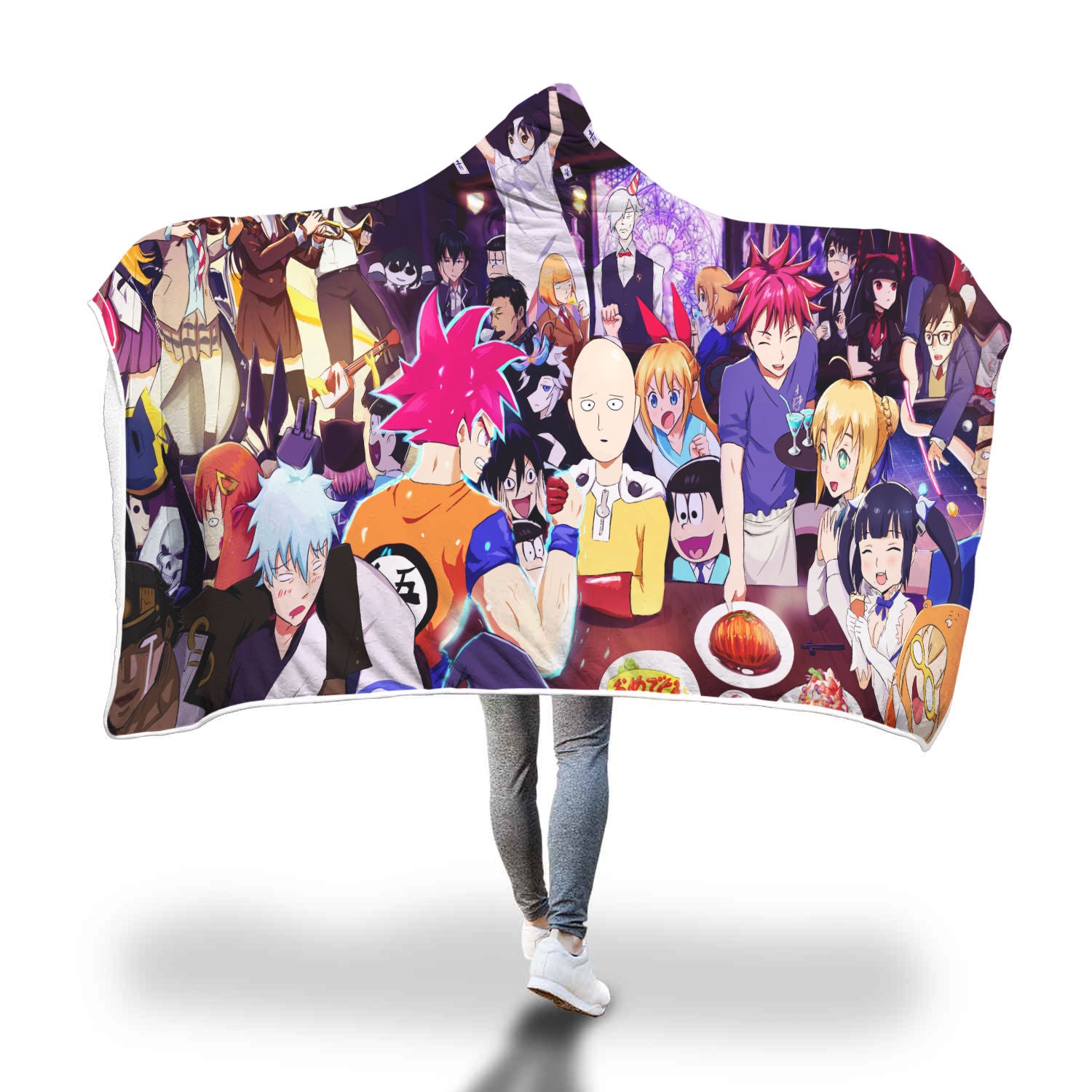 Anime Party Hooded Blanket