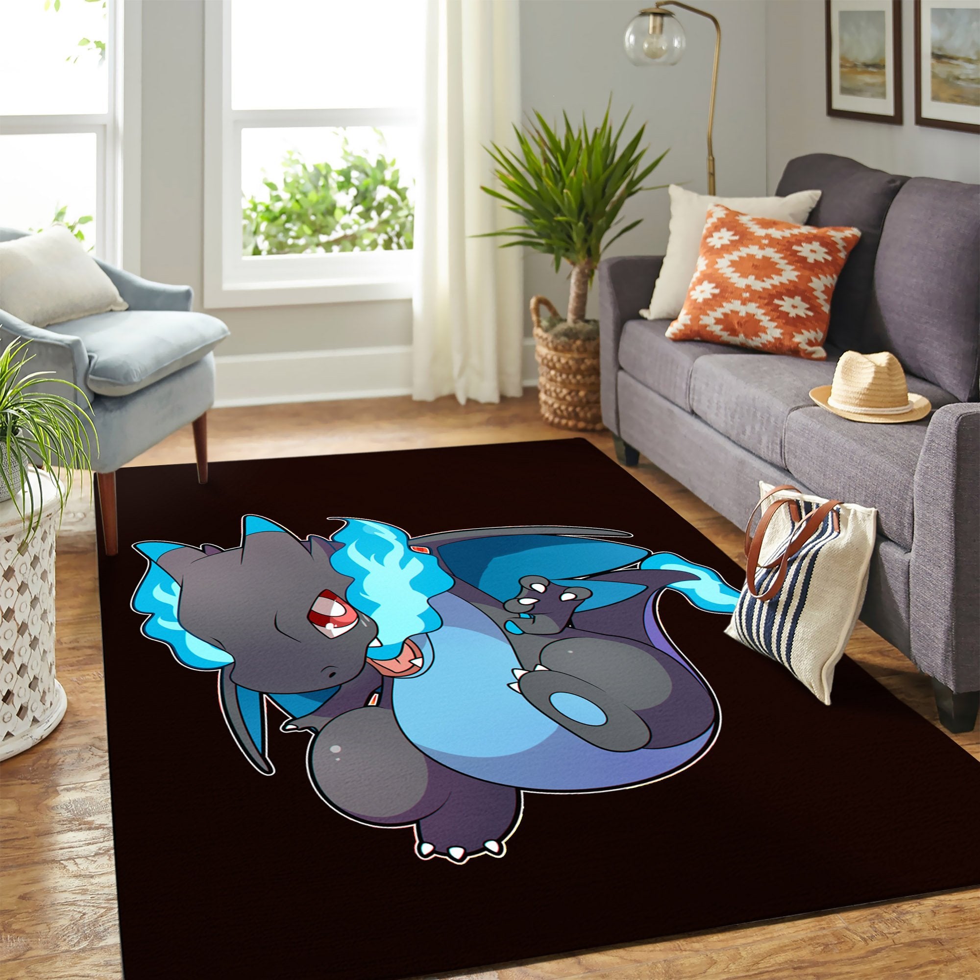 Mega Charizard X Chibi Carpet