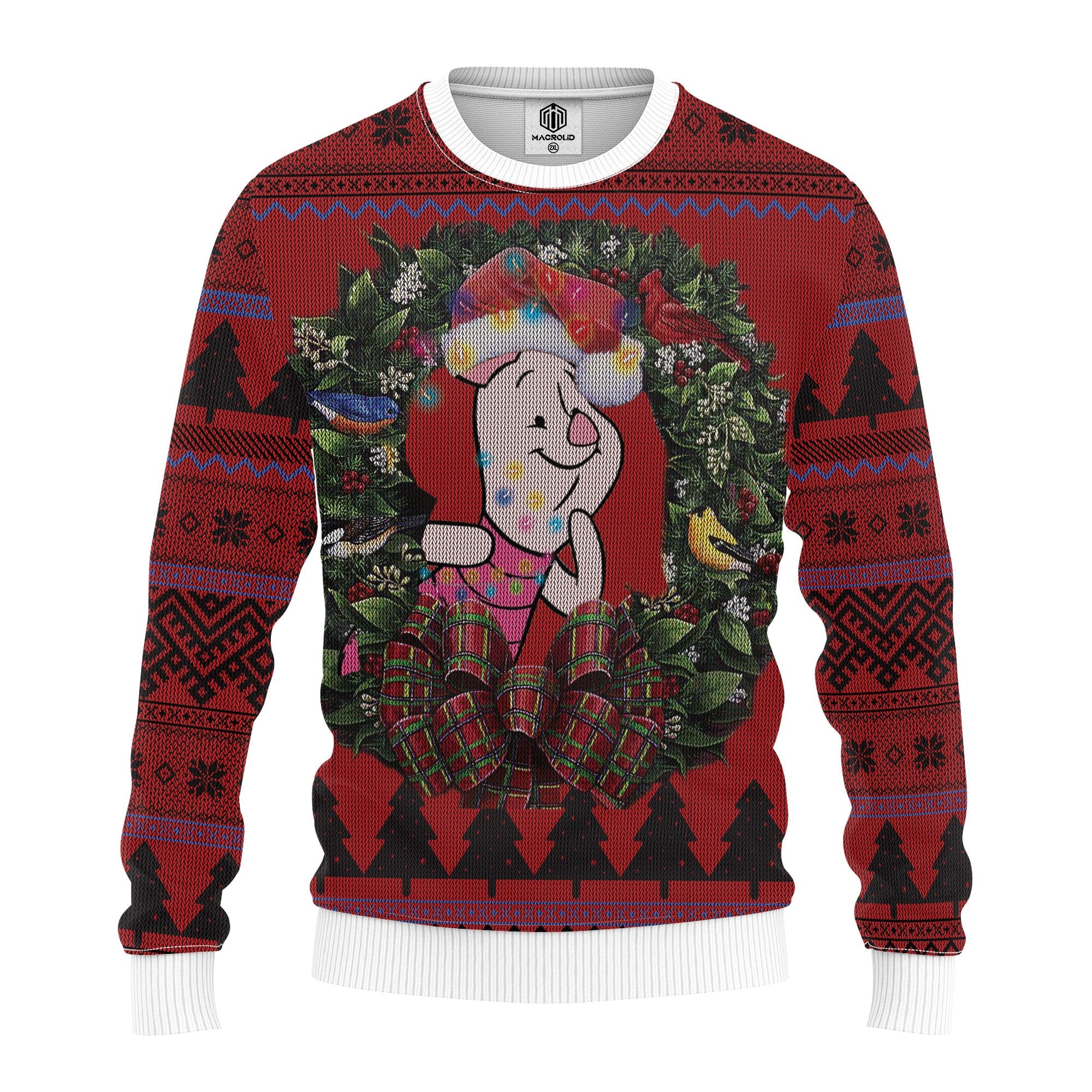 Piglet Winnie The Pooh Christmas Mc Ugly Christmas Sweater Thanksgiving Gift