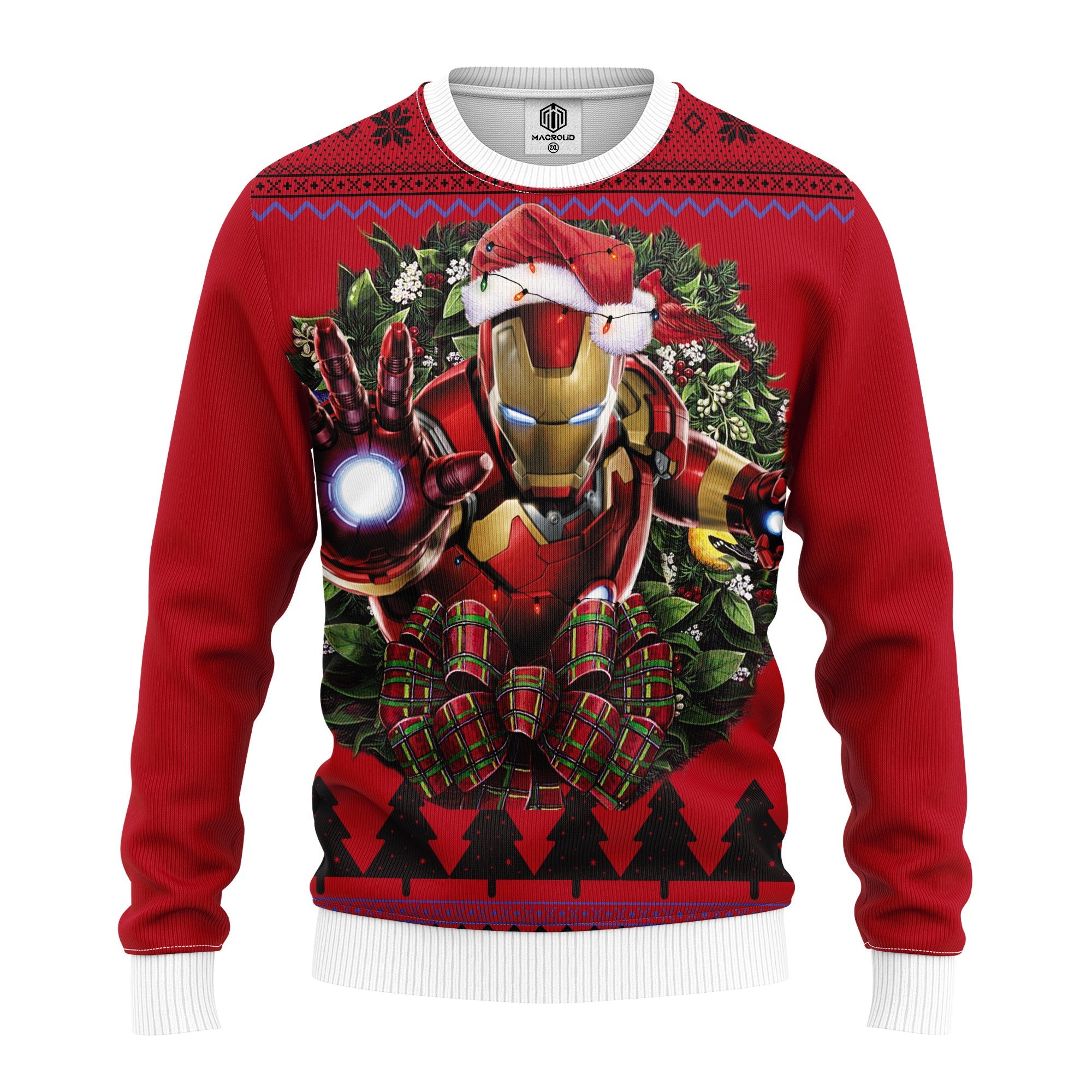 Iron Man Cartoon Noel Mc Ugly Christmas Sweater Thanksgiving Gift