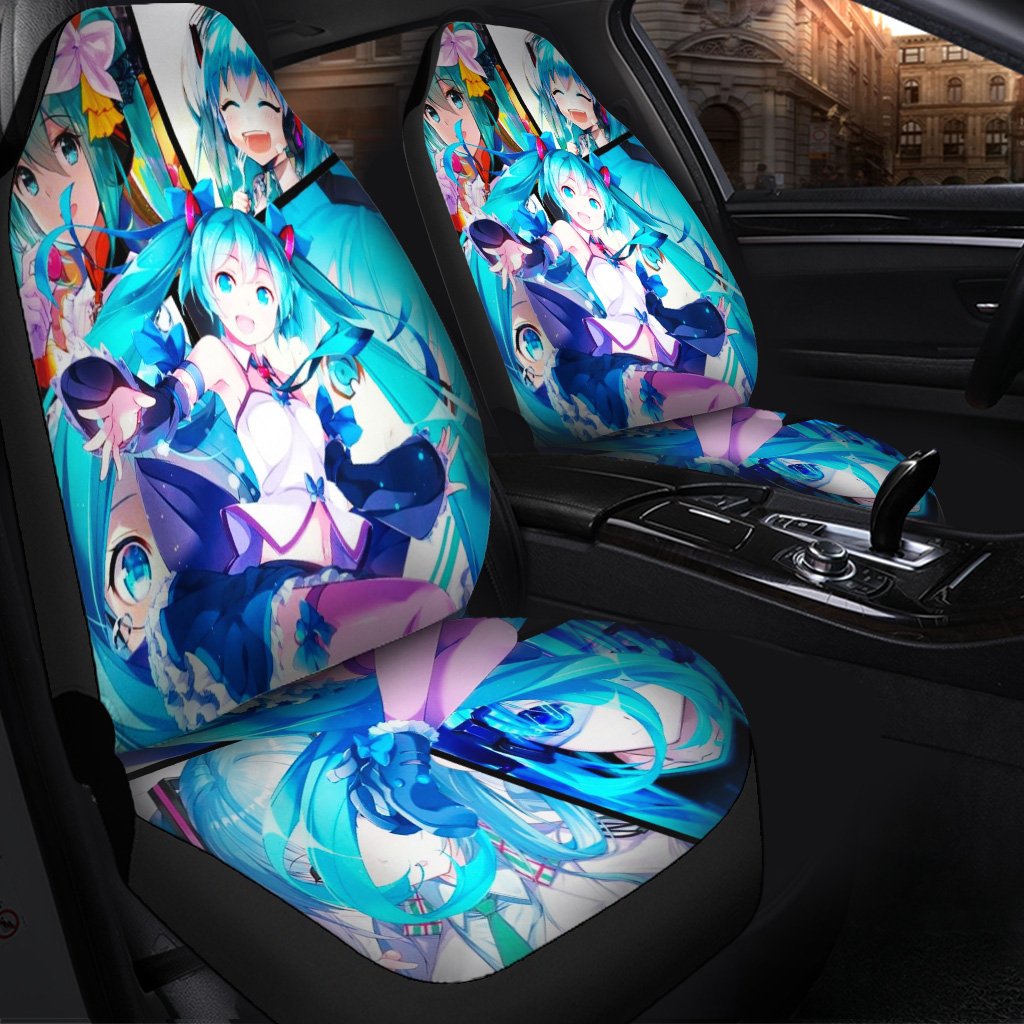 Blue Hatsune Miku Seat Cover
