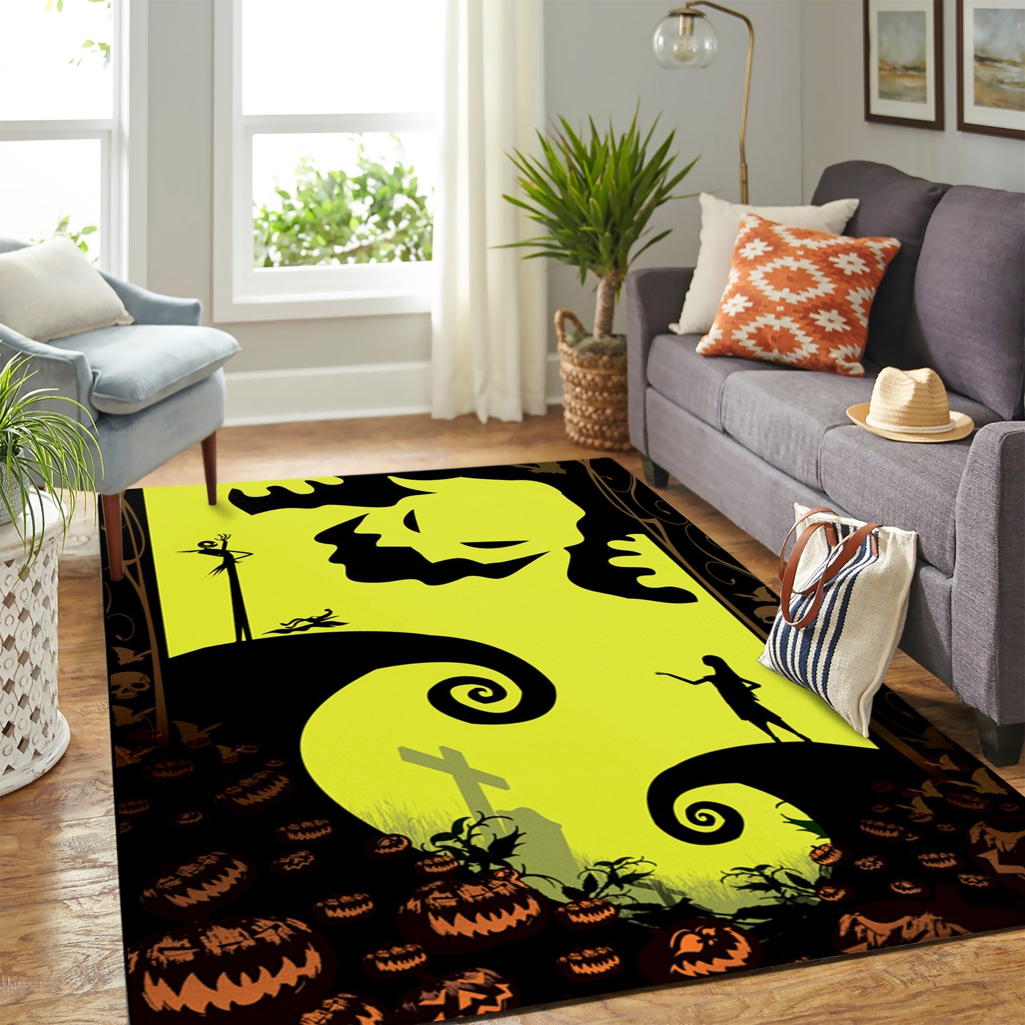 Nightmare Before Christmas This Is Halloween Carpet Rug