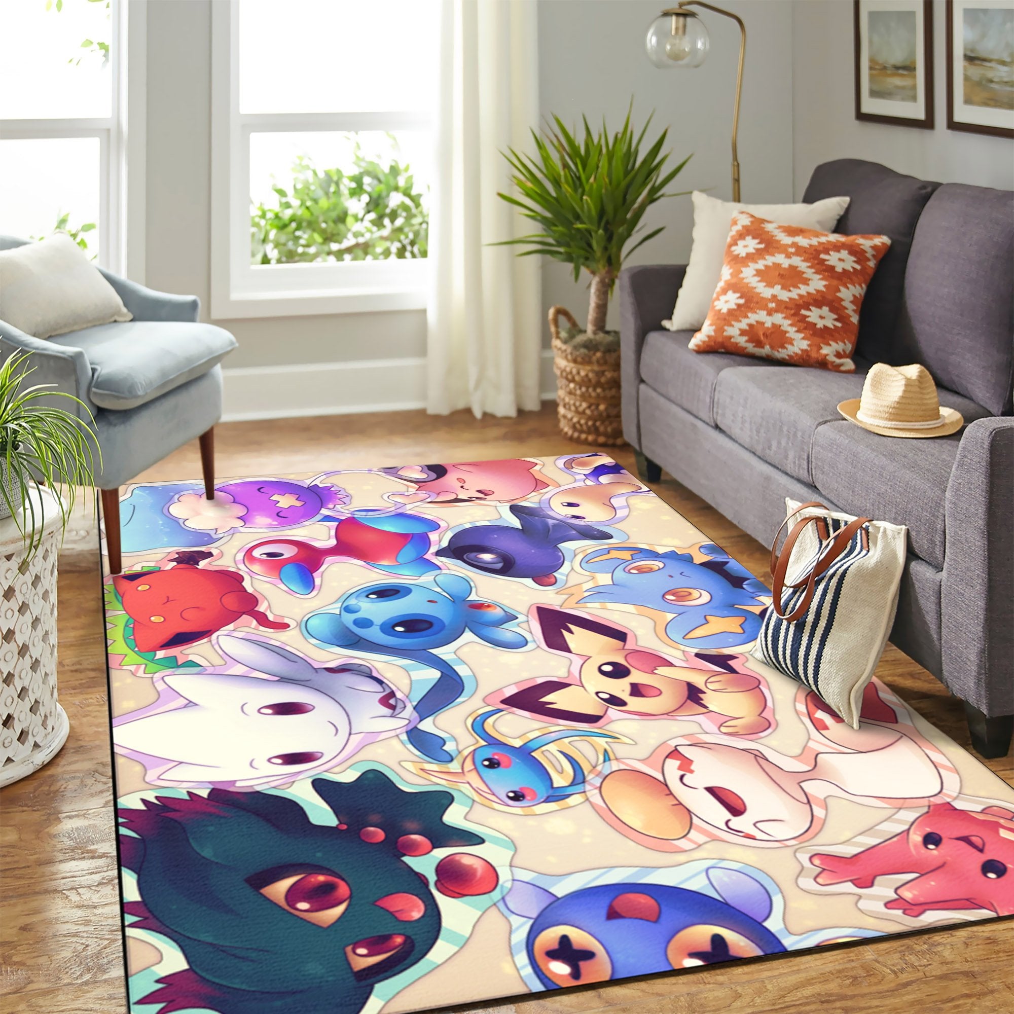 Pokemon Cute Chibi Carpet