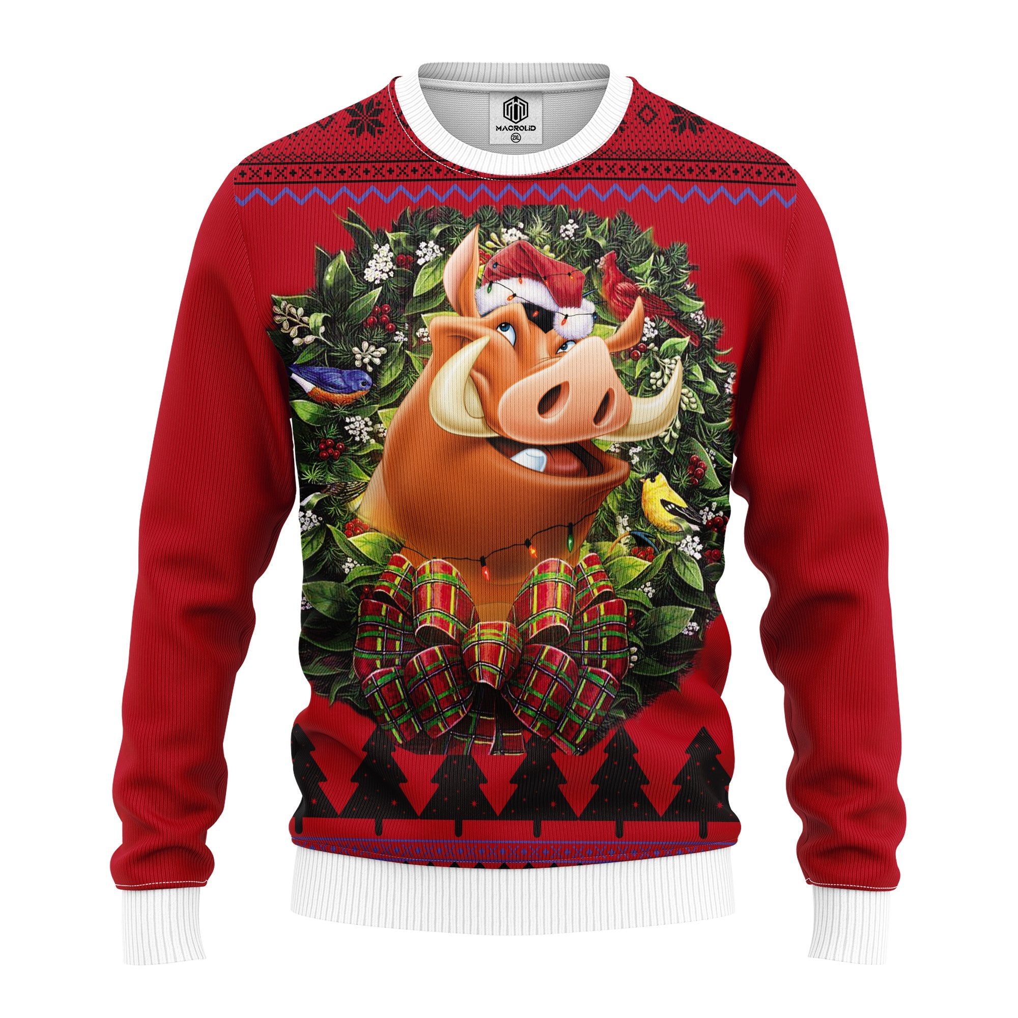 Pumba Lion King Noel Mc Ugly Christmas Sweater Thanksgiving Gift