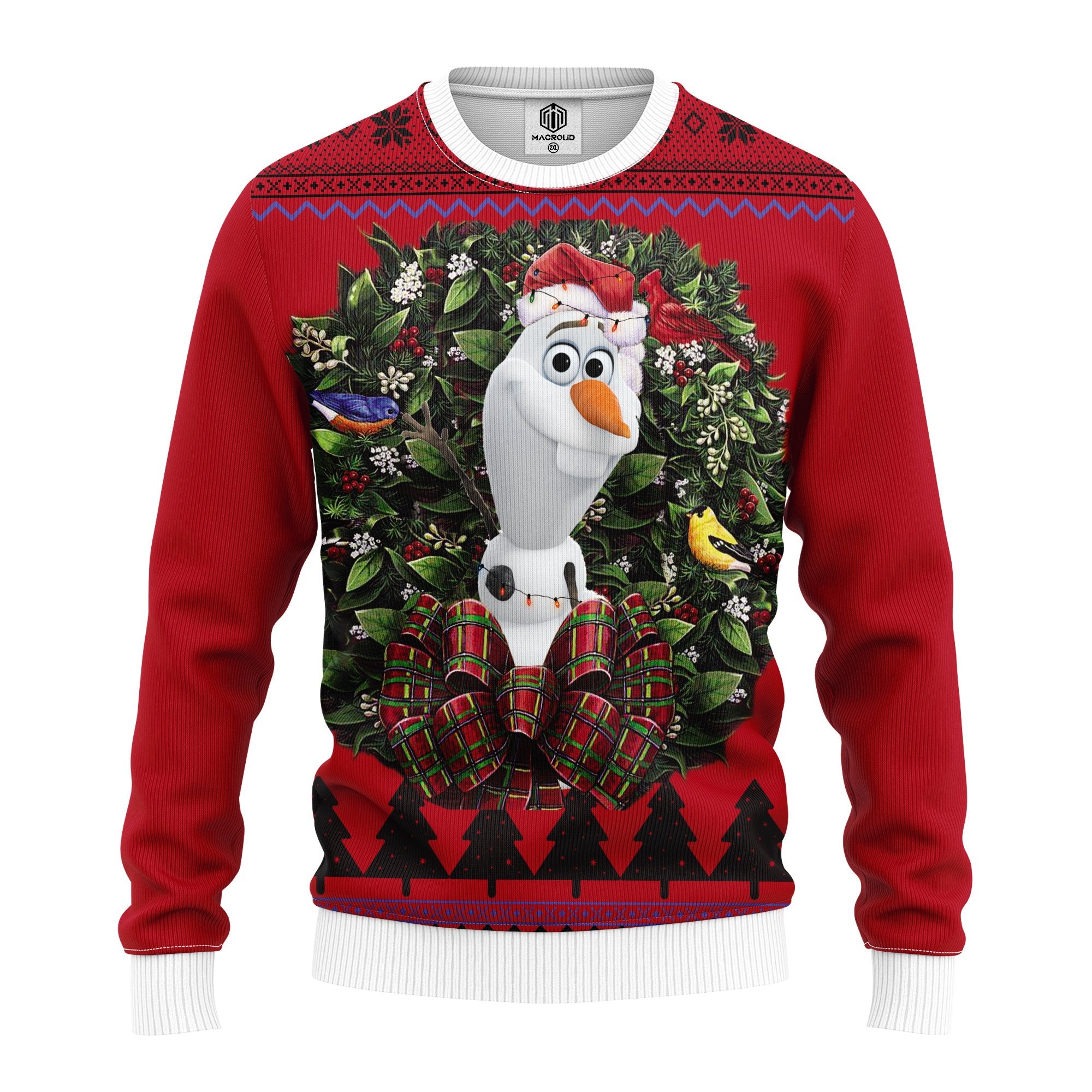 Olaf Frozen Noel Mc Ugly Christmas Sweater Thanksgiving Gift