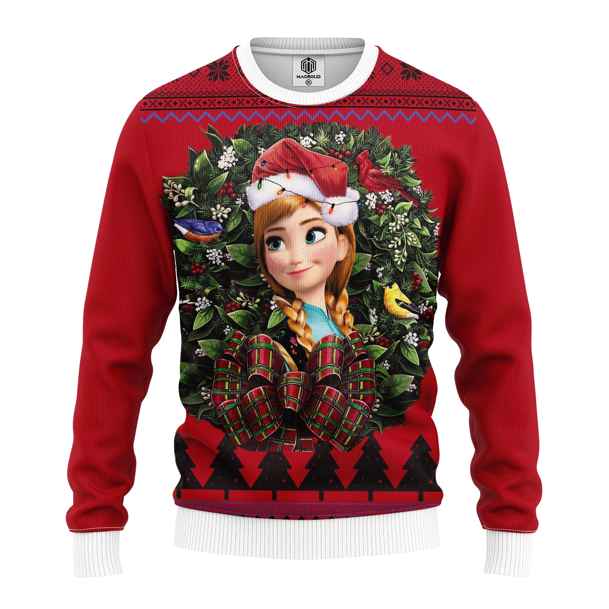 Anna Frozen Noel Mc Ugly Christmas Sweater Thanksgiving Gift