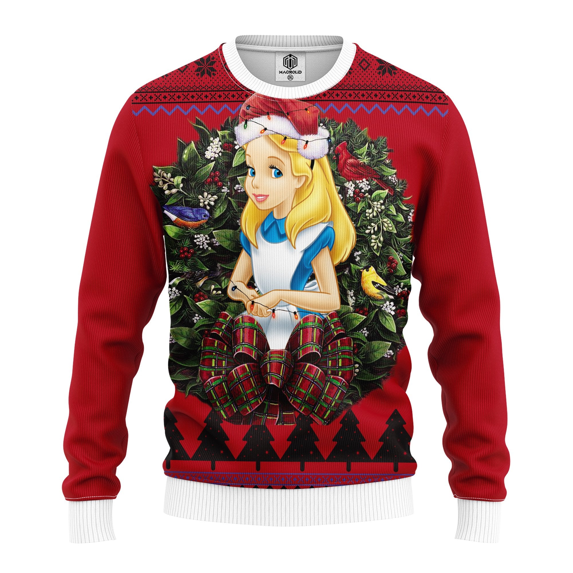 Alice In Wonderland Noel Mc Ugly Christmas Sweater Thanksgiving Gift