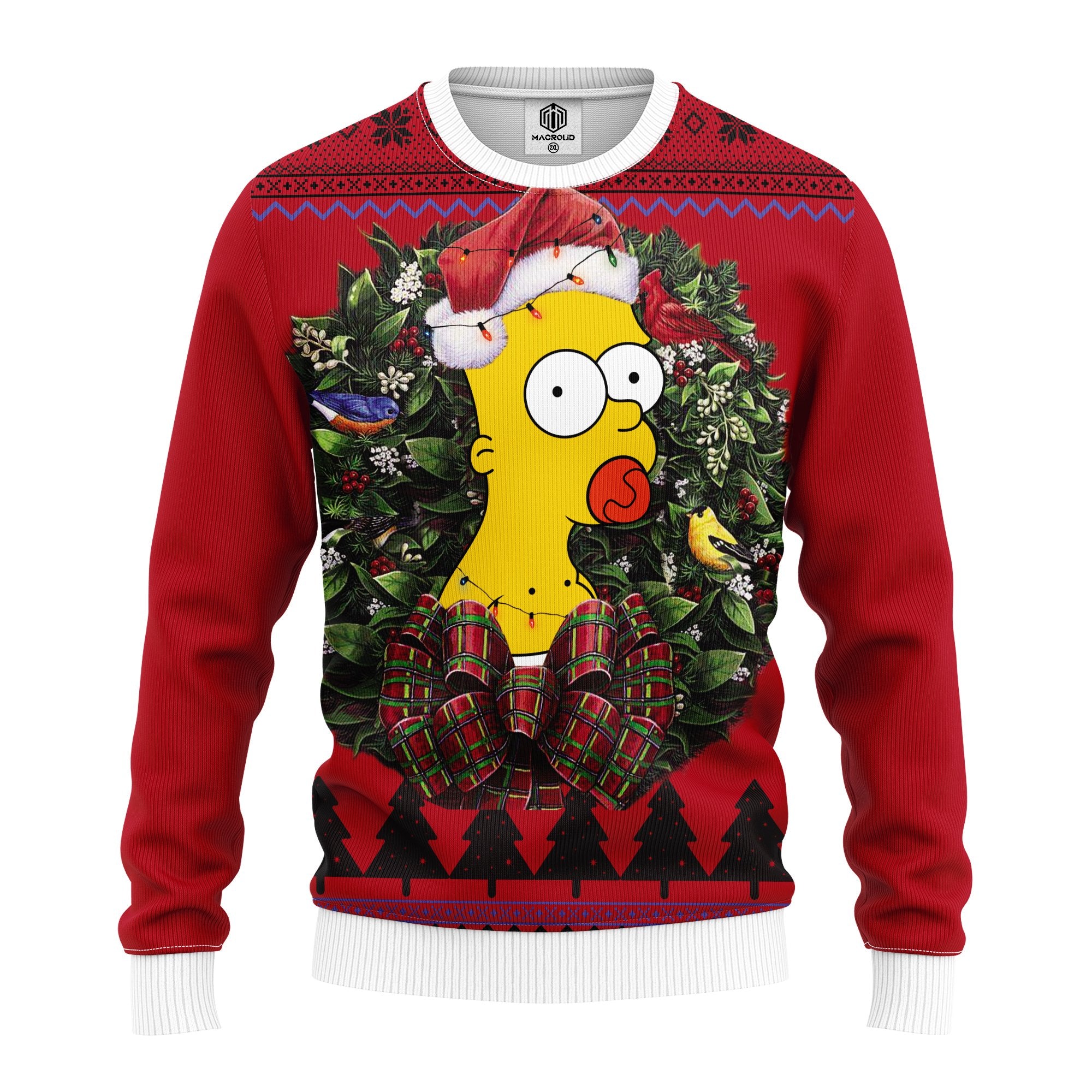 Bart Simpson Baby Noel Mc Ugly Christmas Sweater Thanksgiving Gift