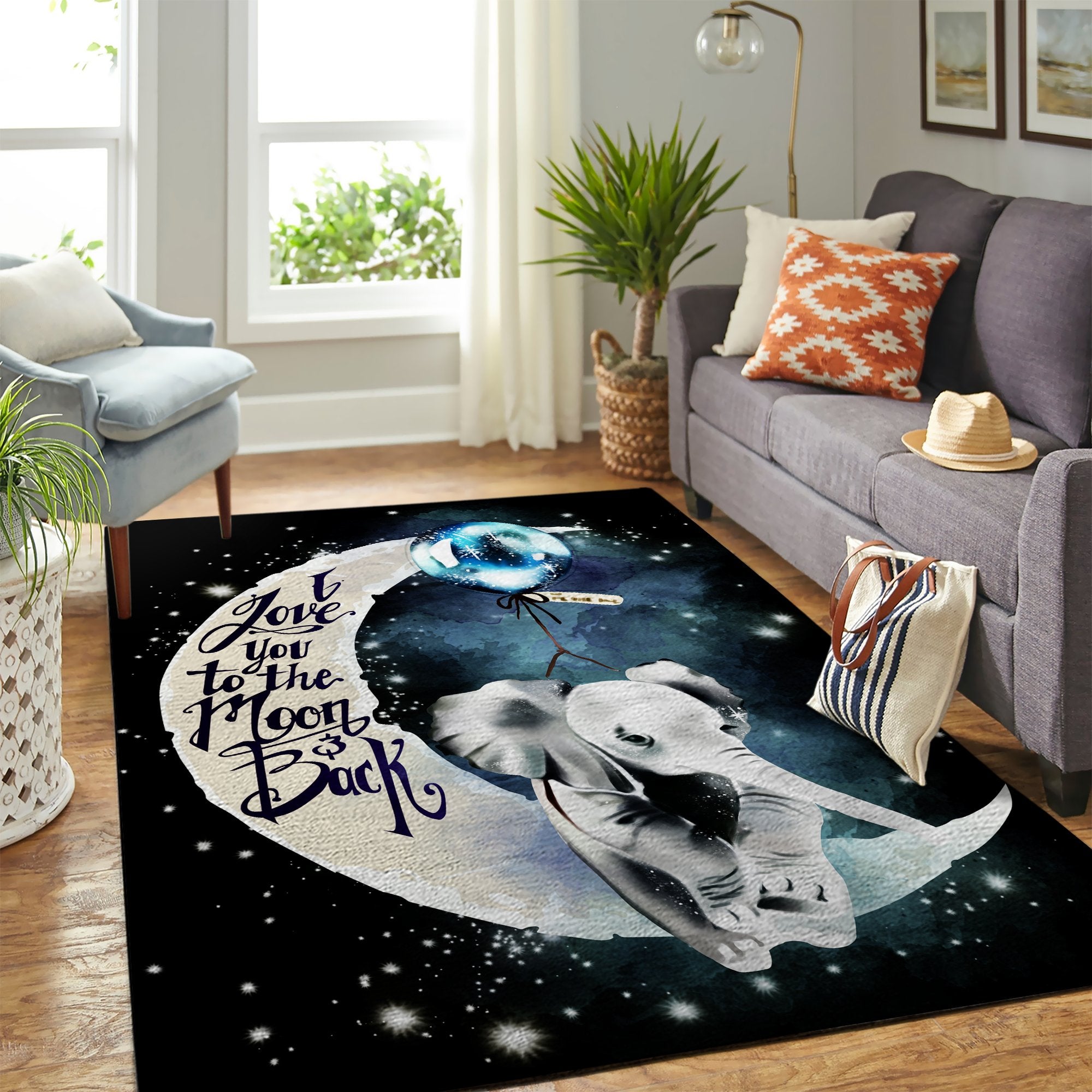 Baby Elephant Carpet Rug