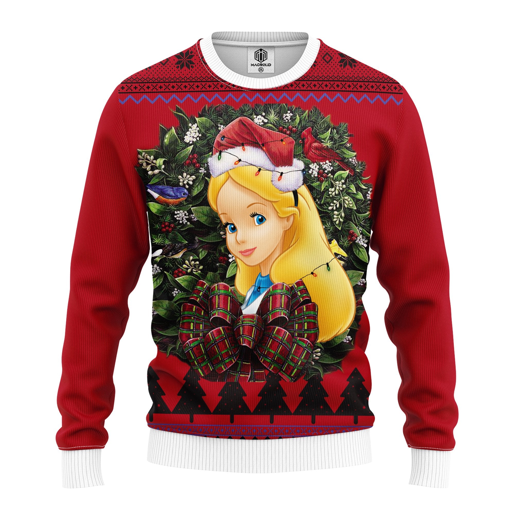 Alice In Wonderland Noel Mc Ugly Christmas Sweater Thanksgiving Gift