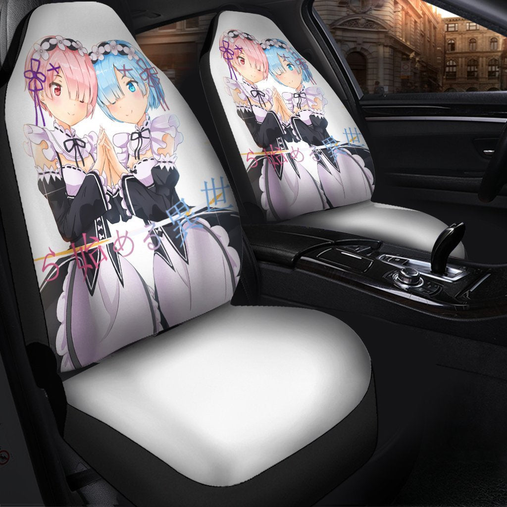 Ram And Rem Re Zero Starting Life In Another World Best Anime 2022 Seat Covers