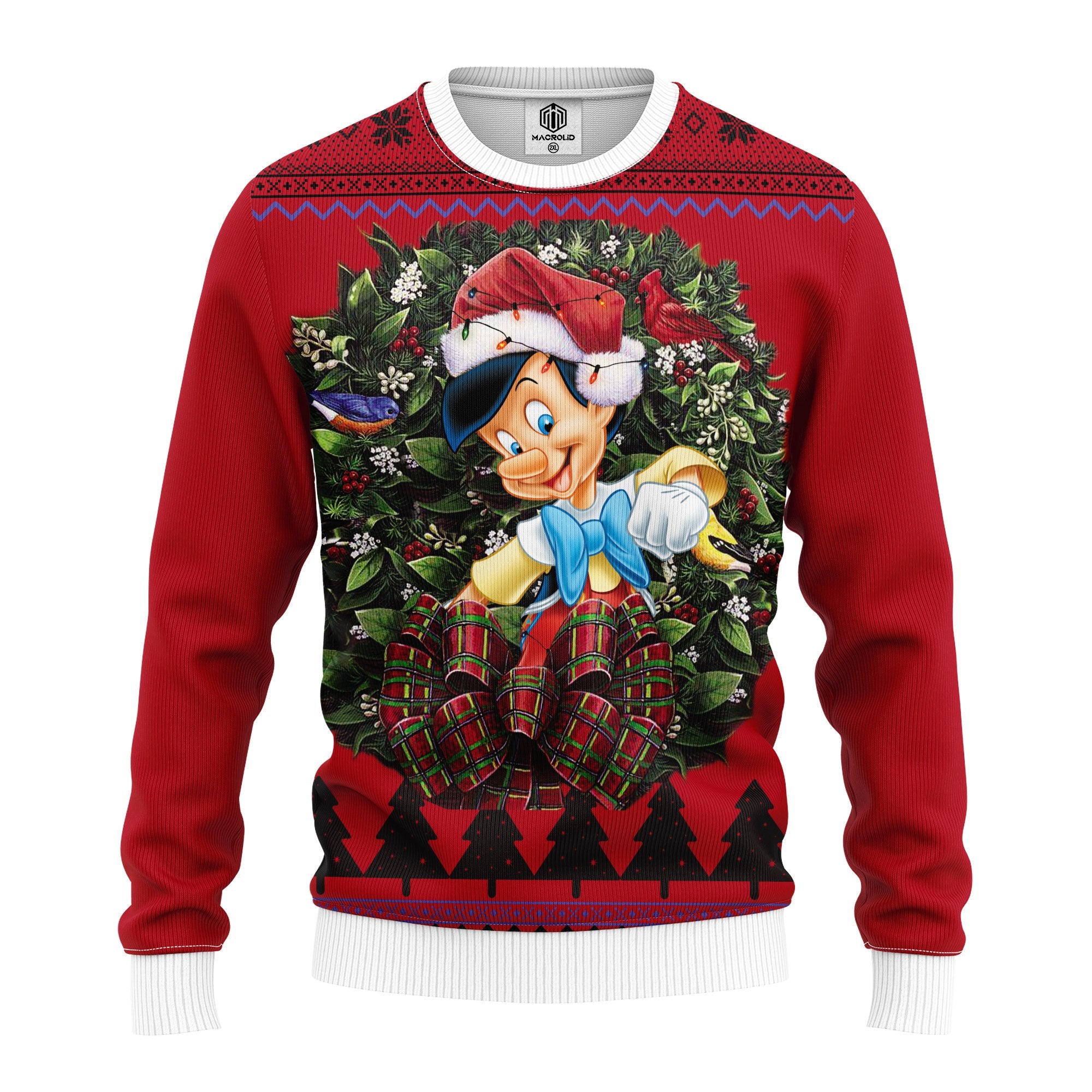 Pinochio Noel Mc Ugly Christmas Sweater Thanksgiving Gift