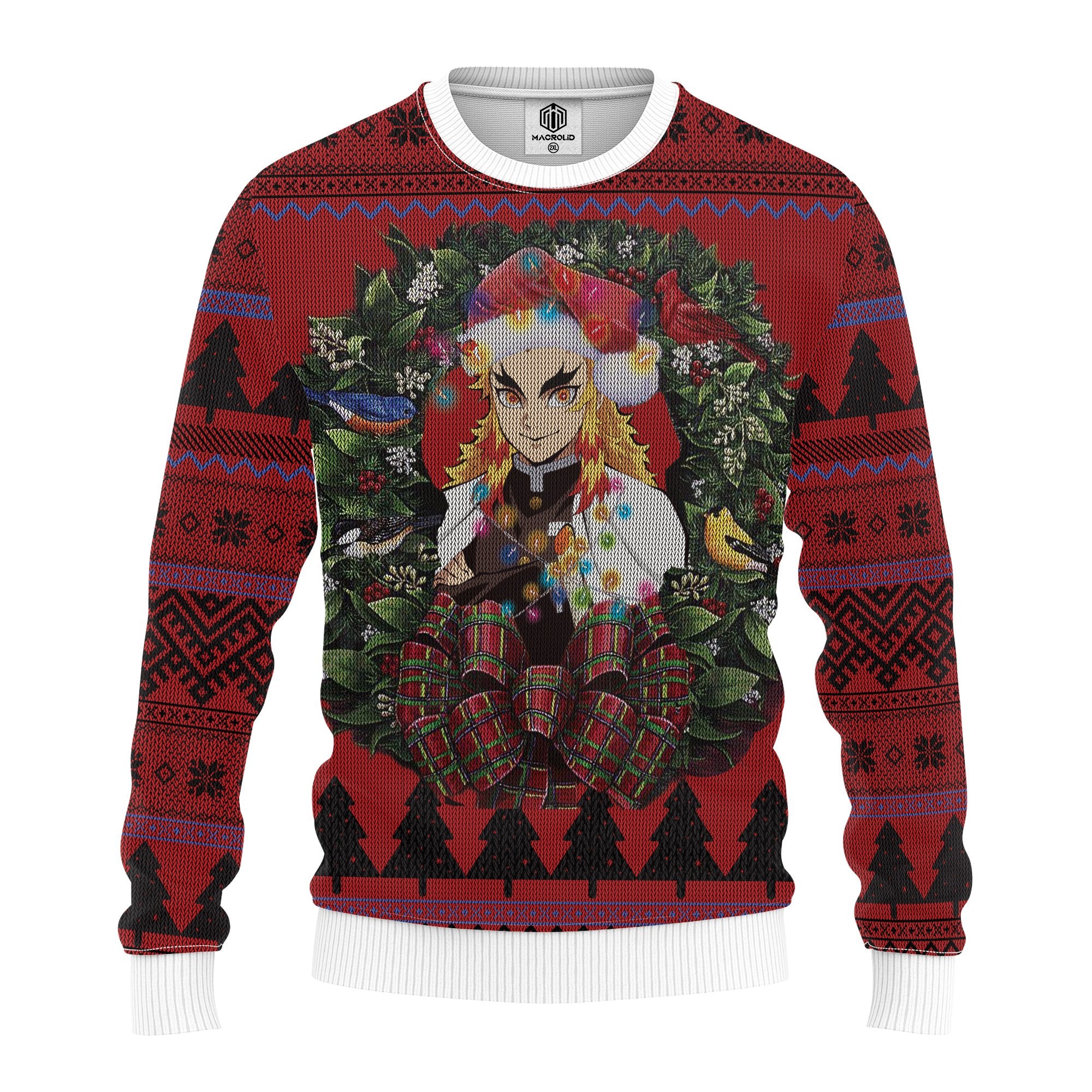 Kyojuro Rengoku Kimetsu No Yaiba Mc Ugly Christmas Sweater Thanksgiving Gift