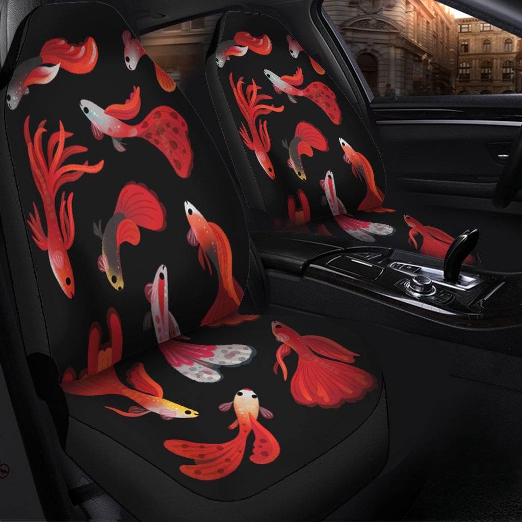 Red Fish New Seat Cover