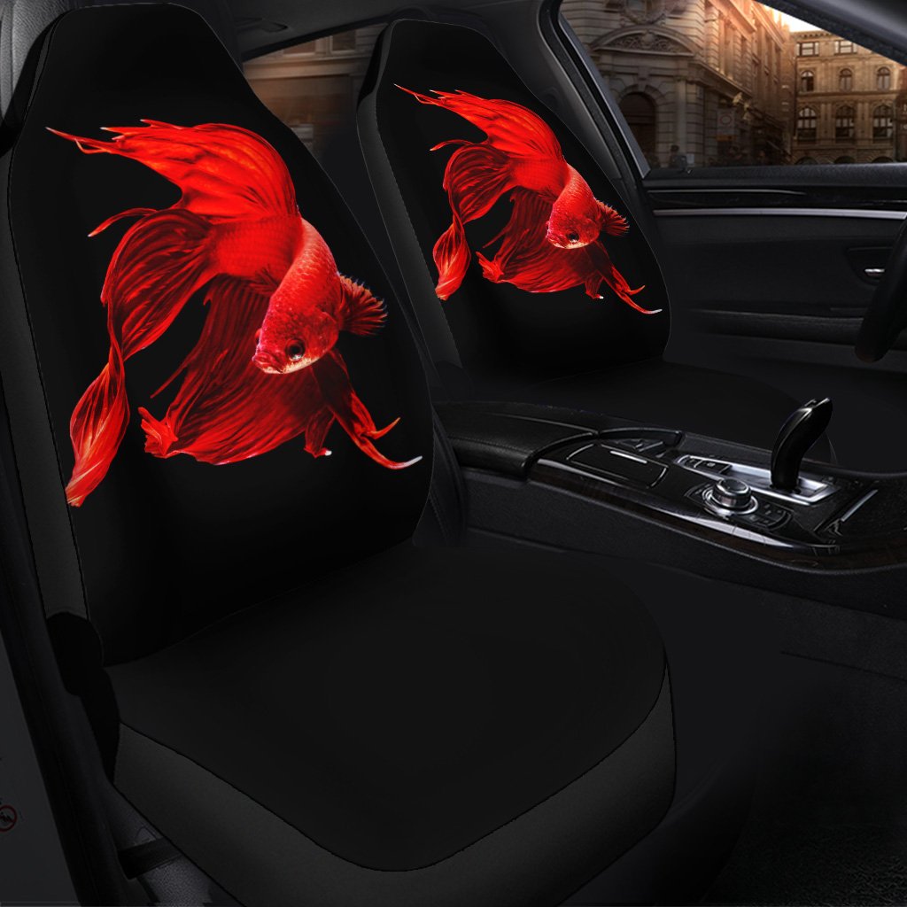 Red Fish Seat Cover