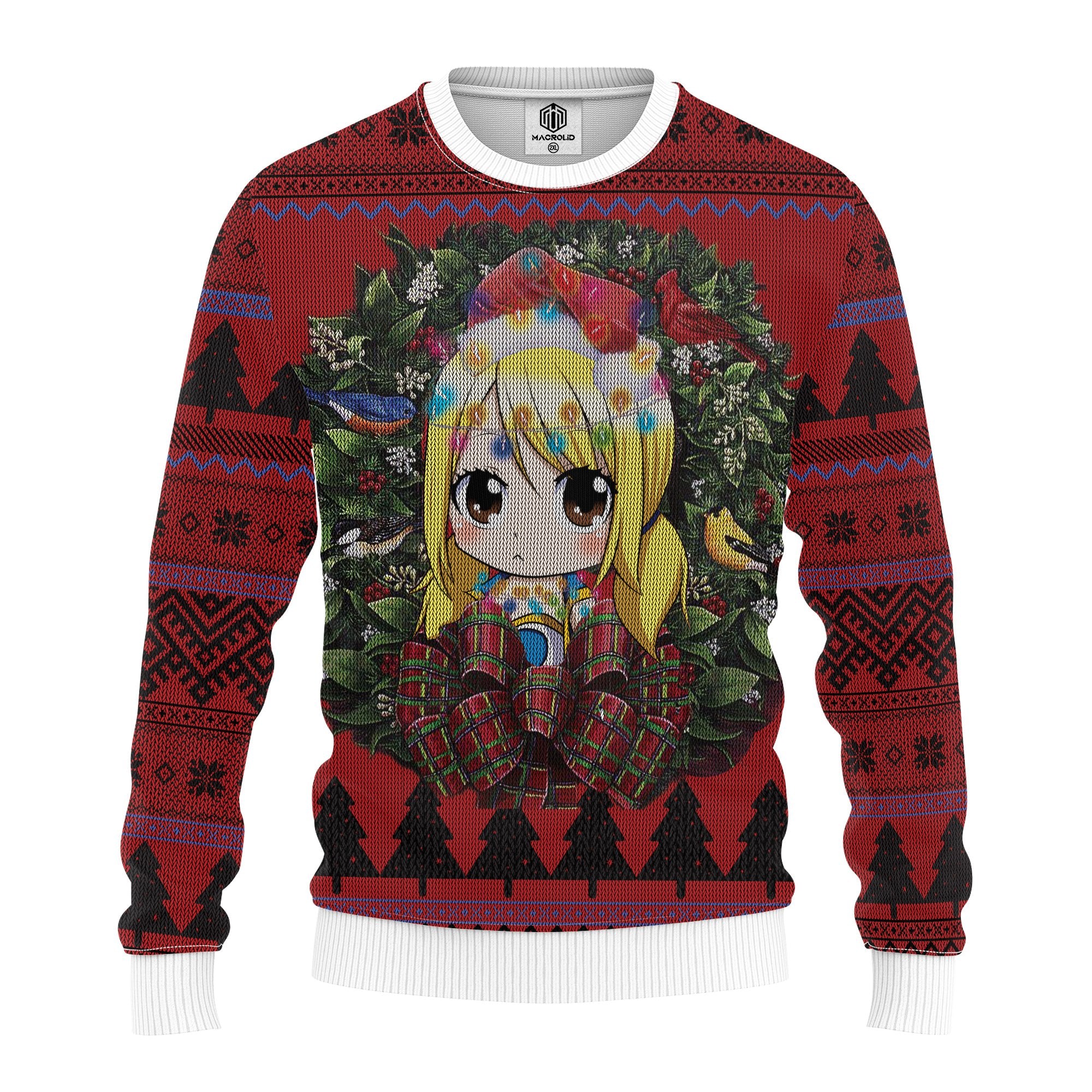 Chibi Lucy Fairy Tail Mc Ugly Christmas Sweater Thanksgiving Gift