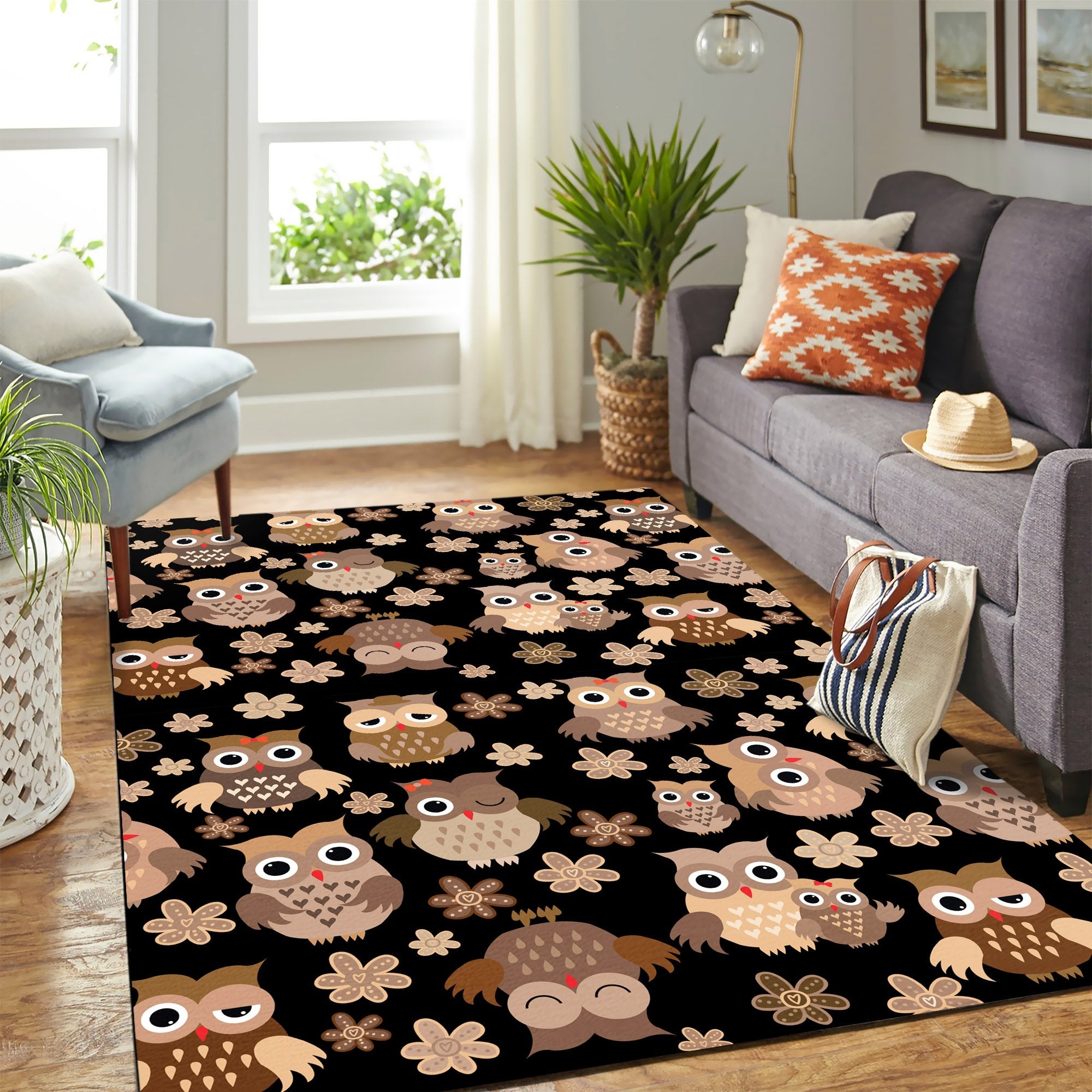 Owl Chibi Cute Carpet