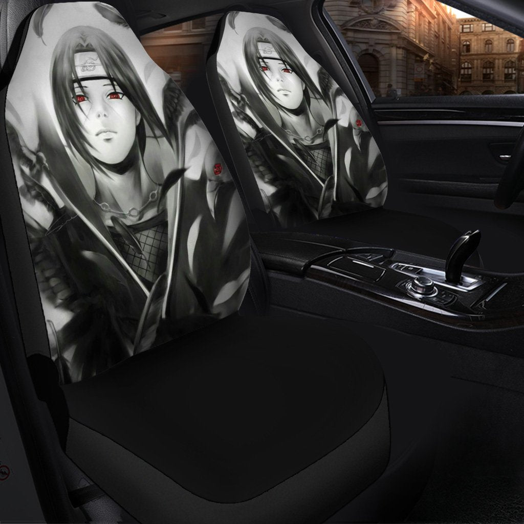 Uchiha Itachi Black And White Seat Cover