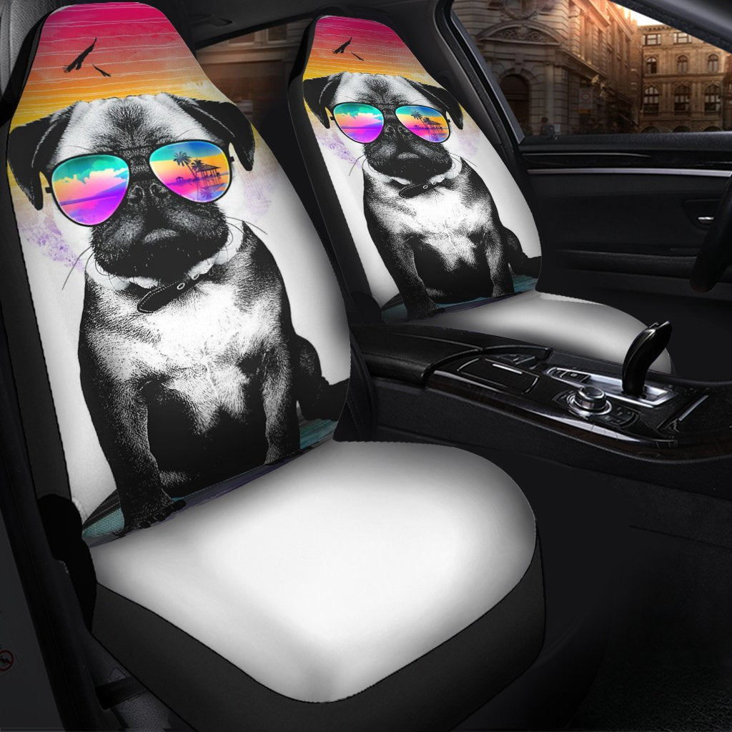 Summer Pug Seat Cover