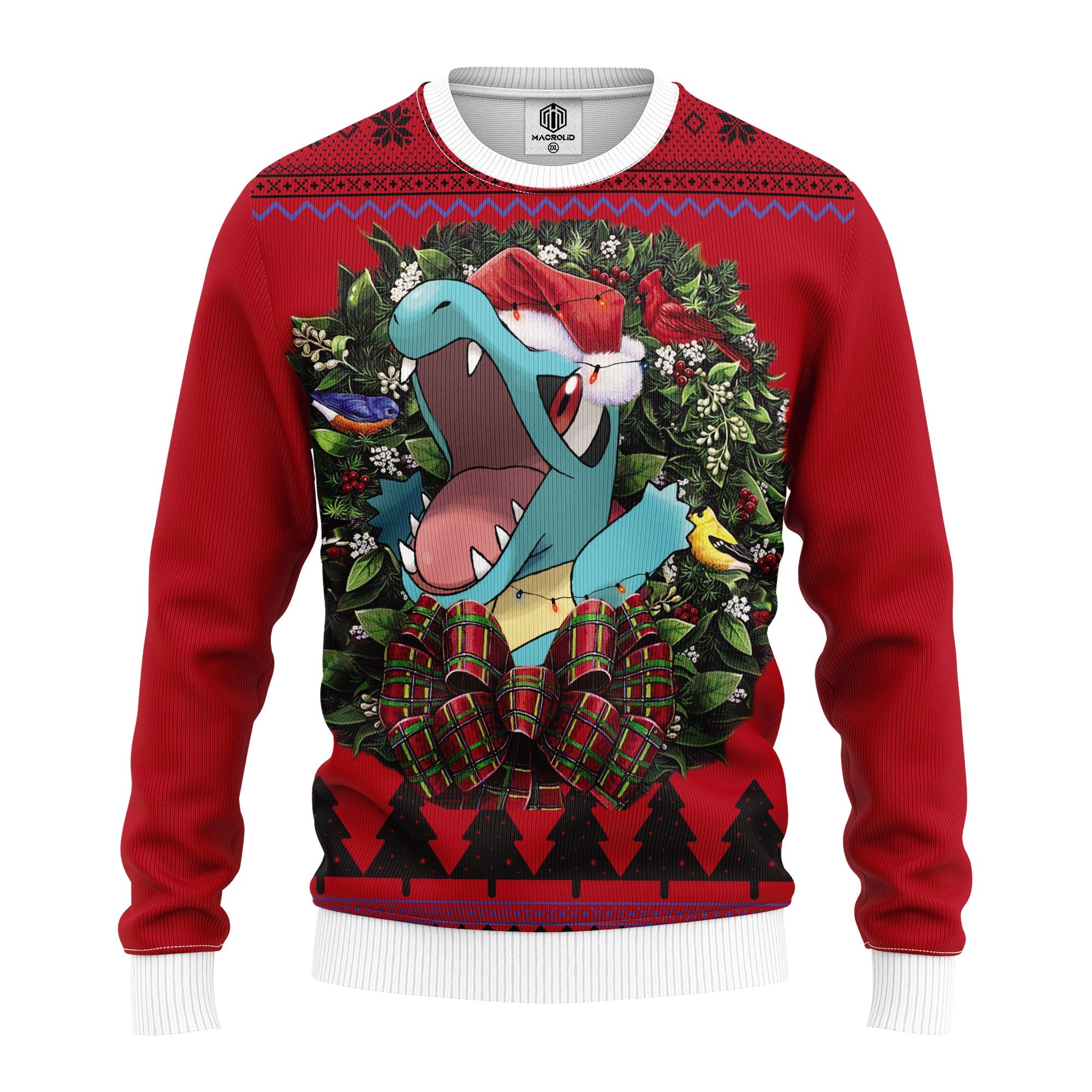 Totodile Pokemon Noel Mc Ugly Christmas Sweater Thanksgiving Gift