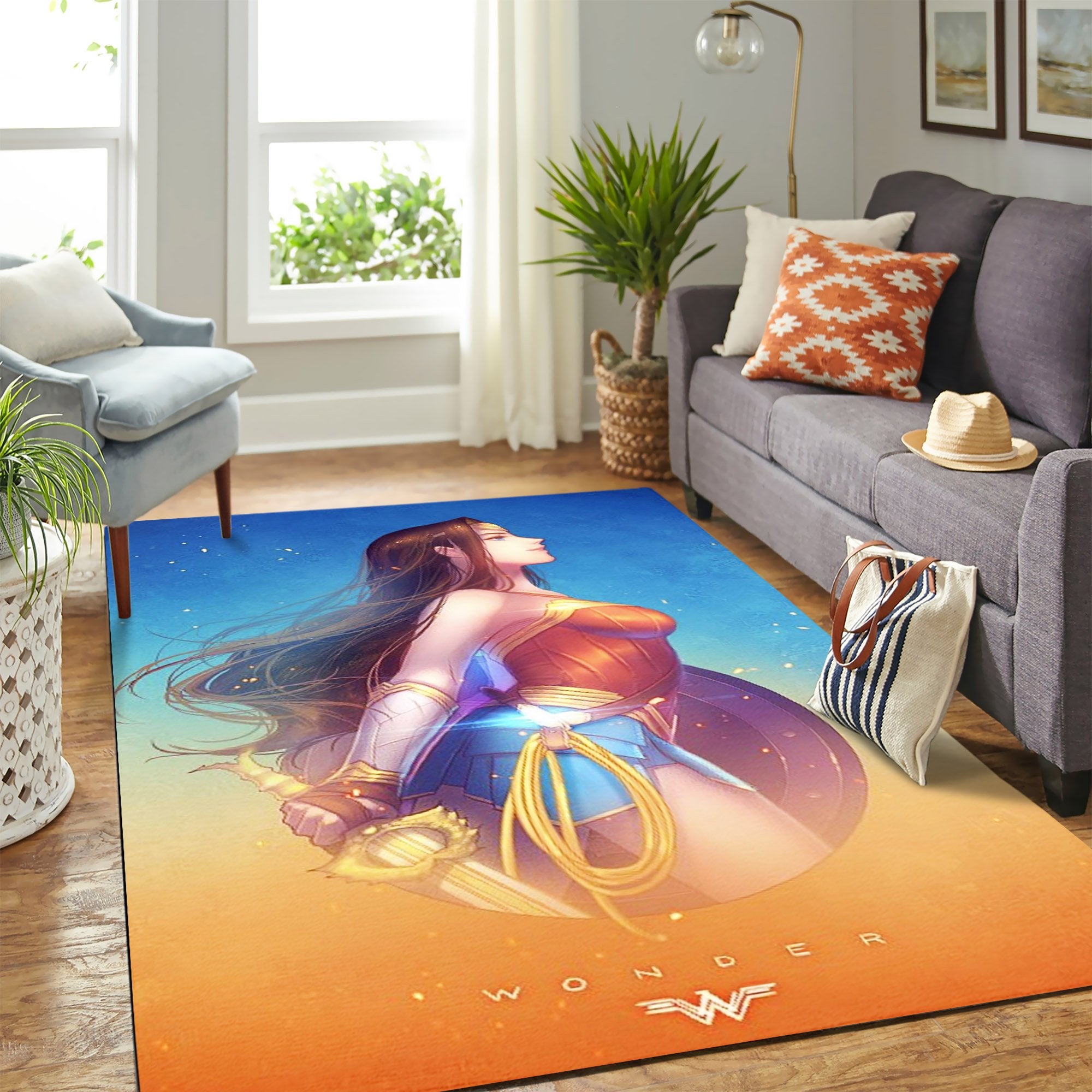 Wonder Woman Anime Carpet