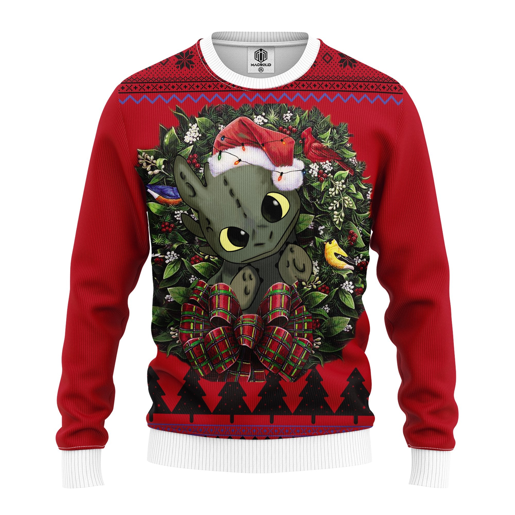 Toothless Åäìý_How To Train Your Dragon Mc Ugly Christmas Sweater Thanksgiving Gift