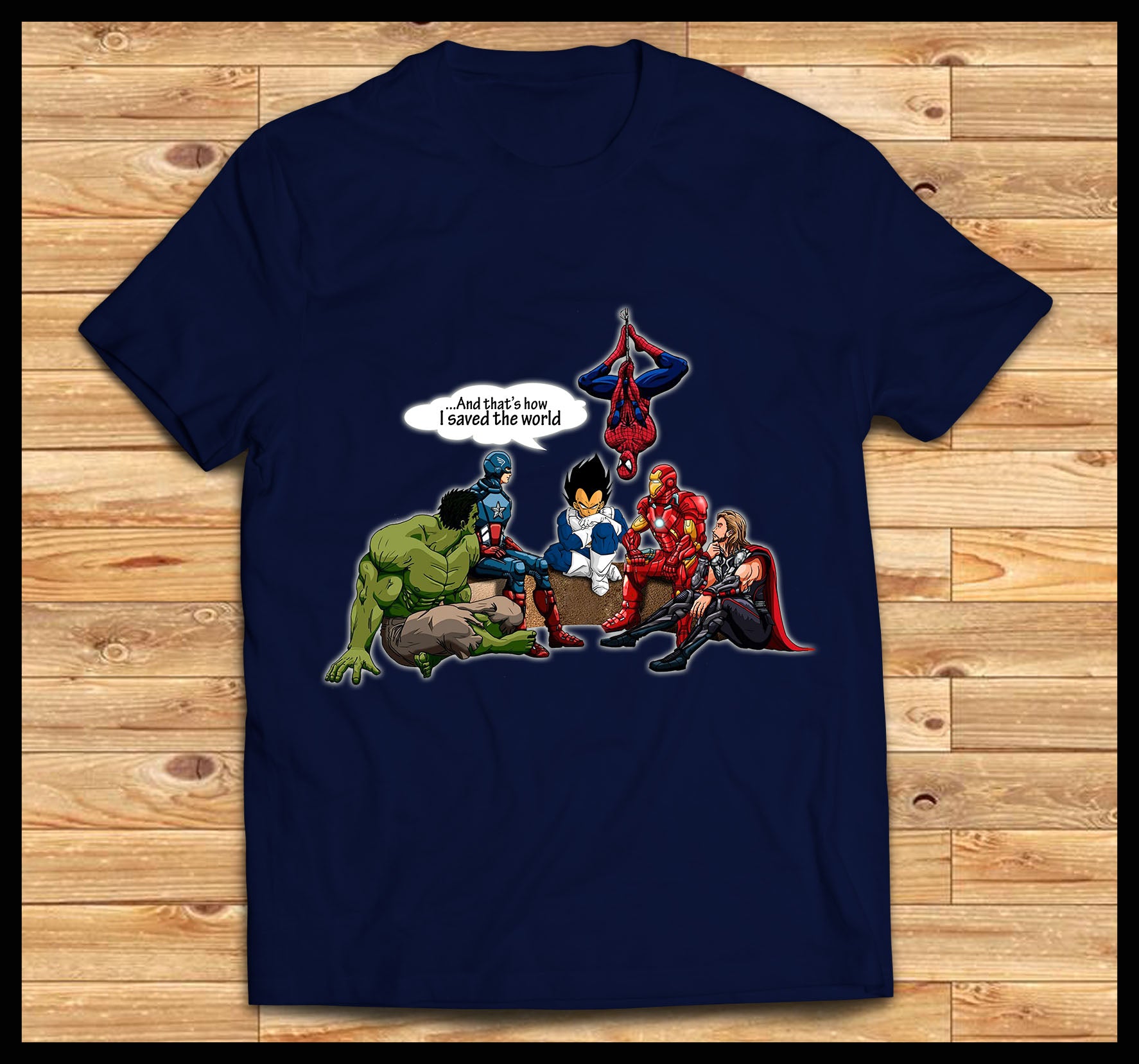 Vegeta And Avengers Shirt