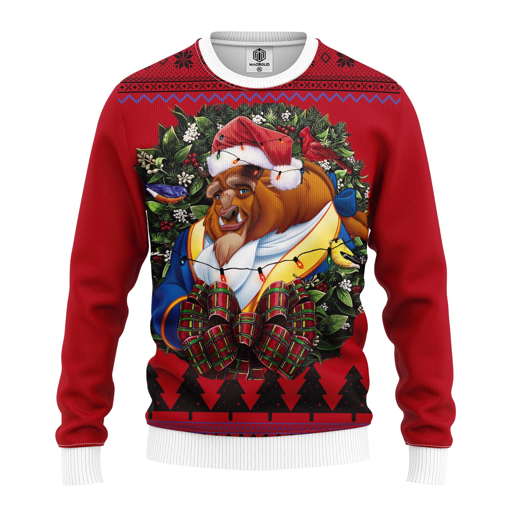Beauty And The Beast Noel Mc Ugly Christmas Sweater Thanksgiving Gift