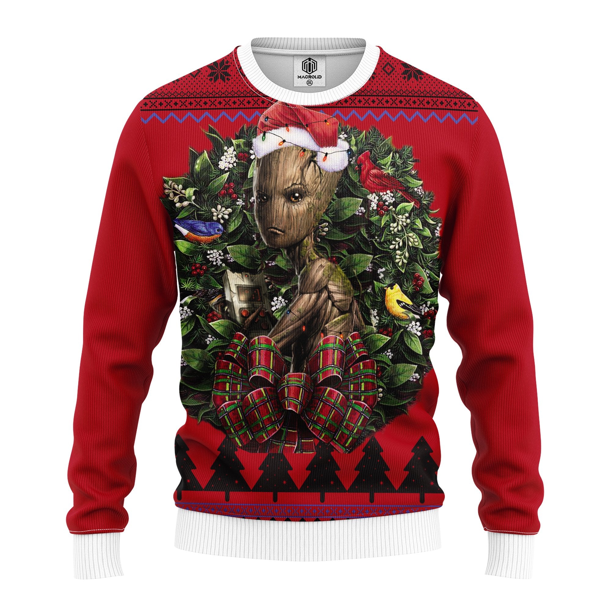 Groot Avengers Infinity War Noel Mc Ugly Christmas Sweater Thanksgiving Gift