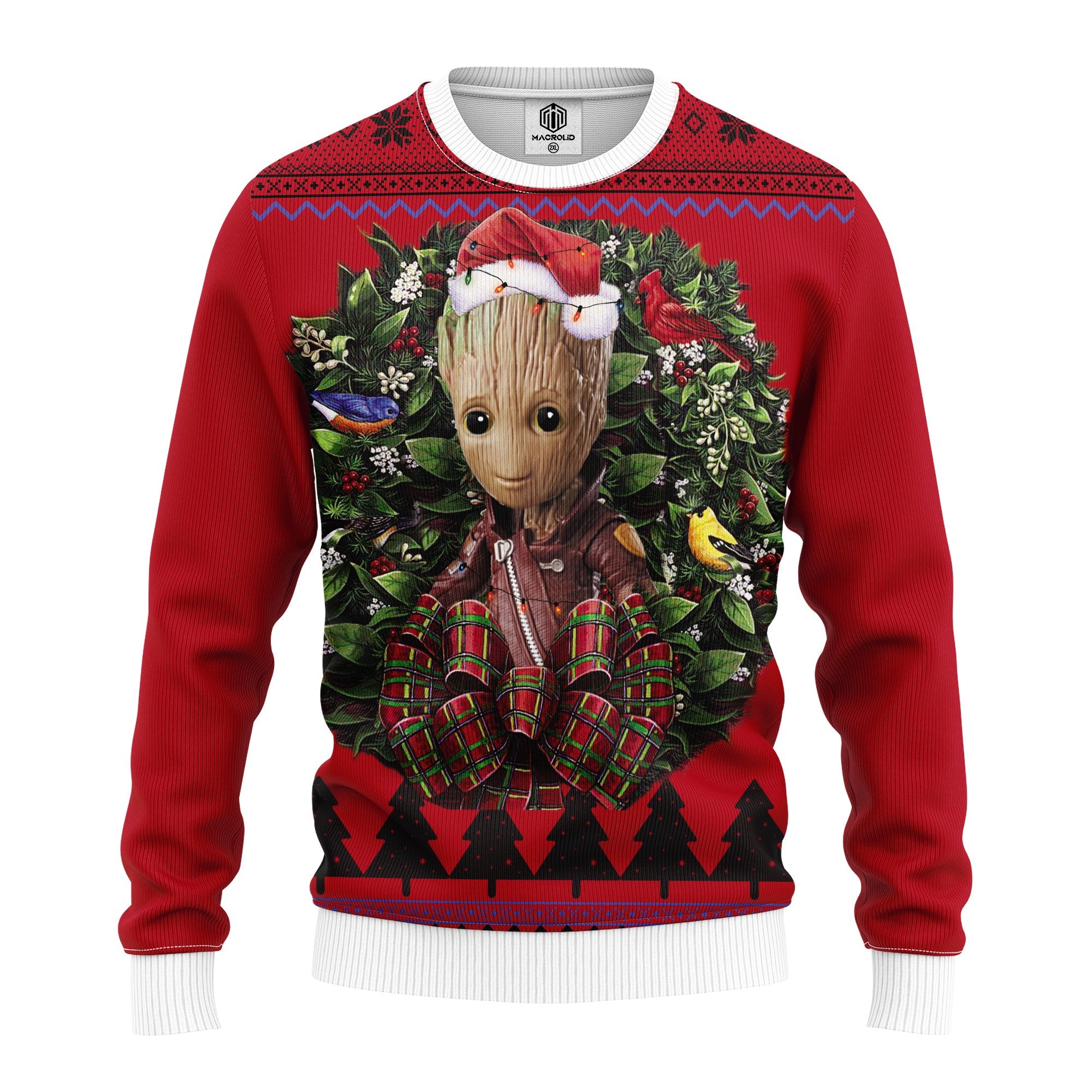 Groot Avengers Noel Mc Ugly Christmas Sweater Thanksgiving Gift