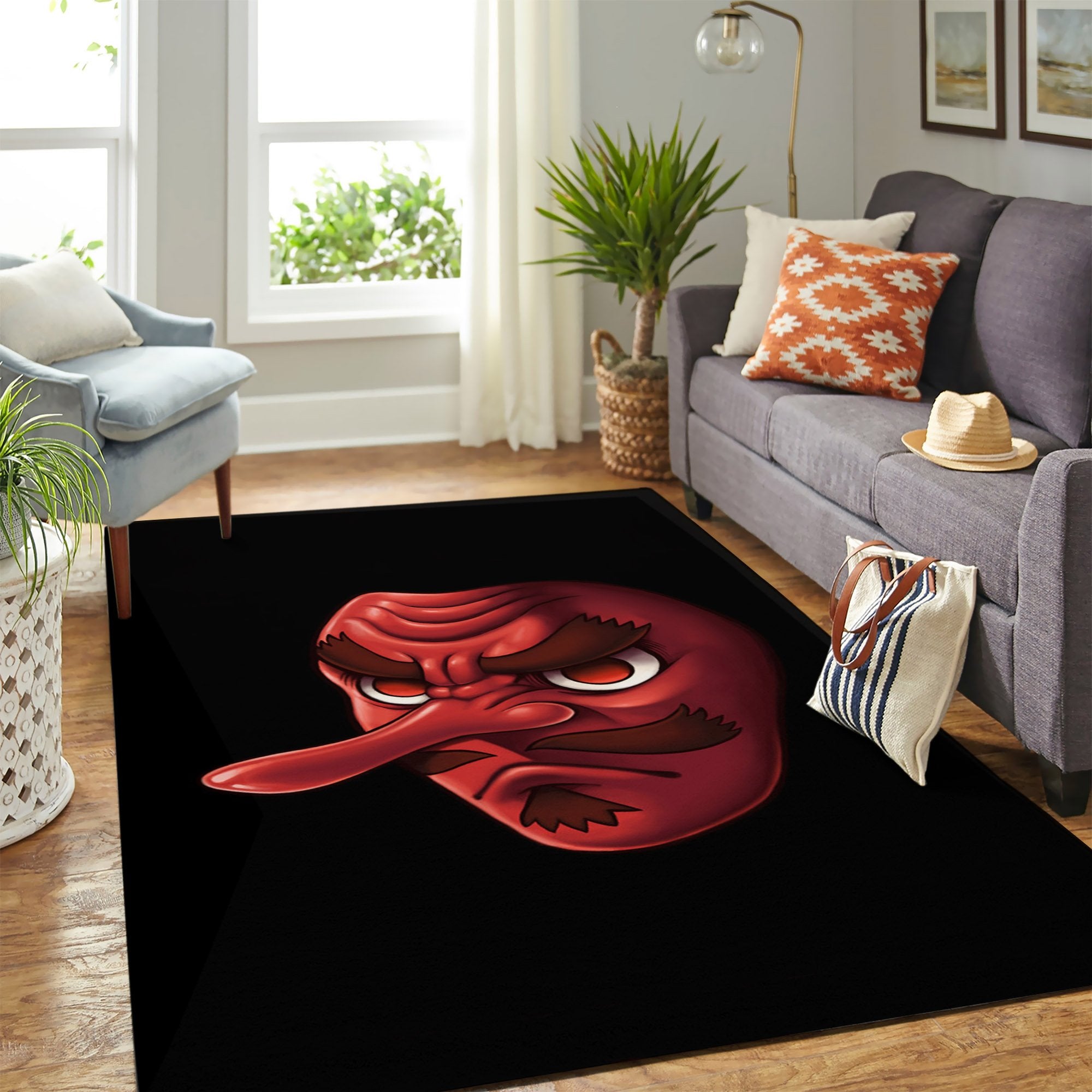 Demon Slayer Mask Carpet Rug Floor Area Rug Home Decor Bedroom Living Room Decor