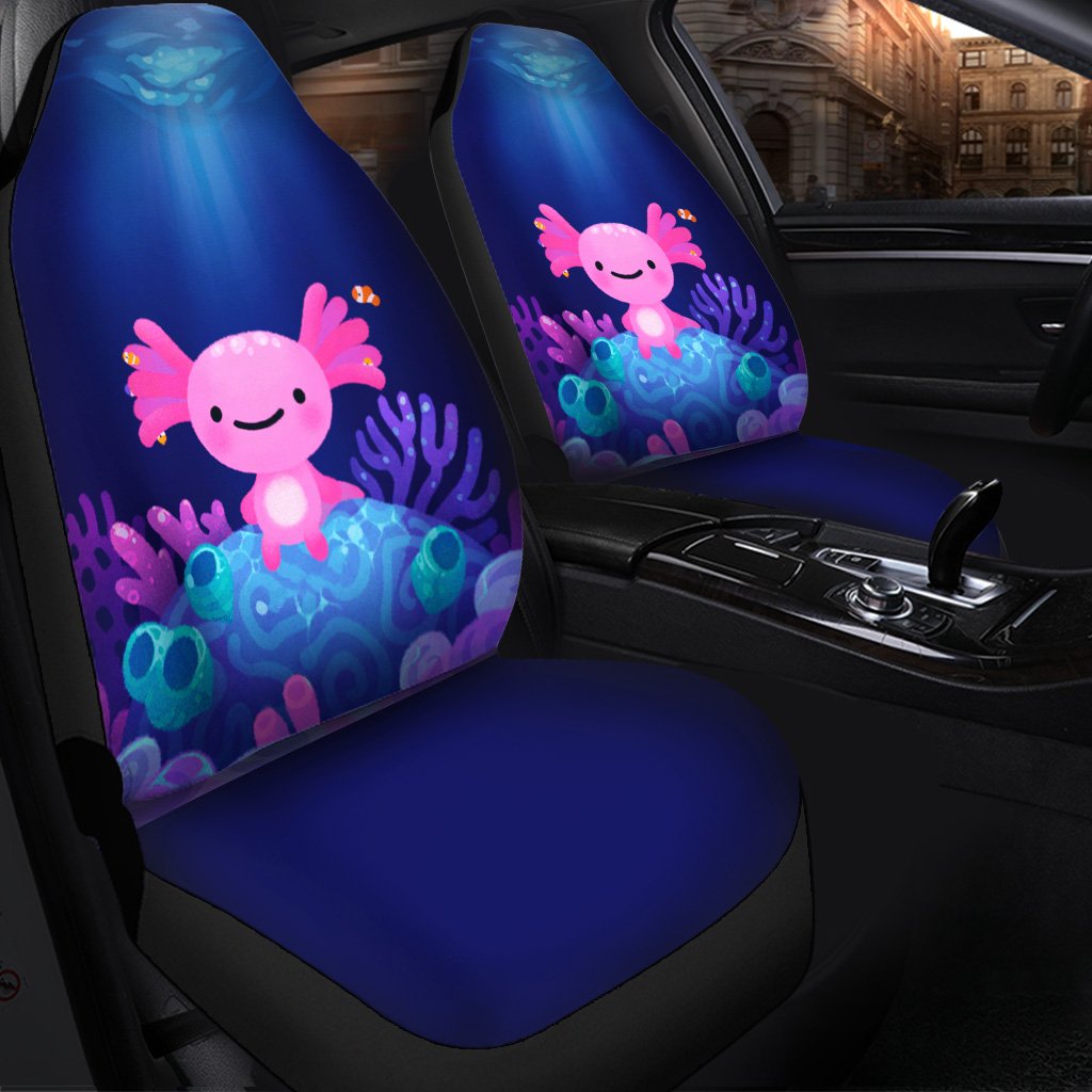 Coral Axolotl Seat Cover