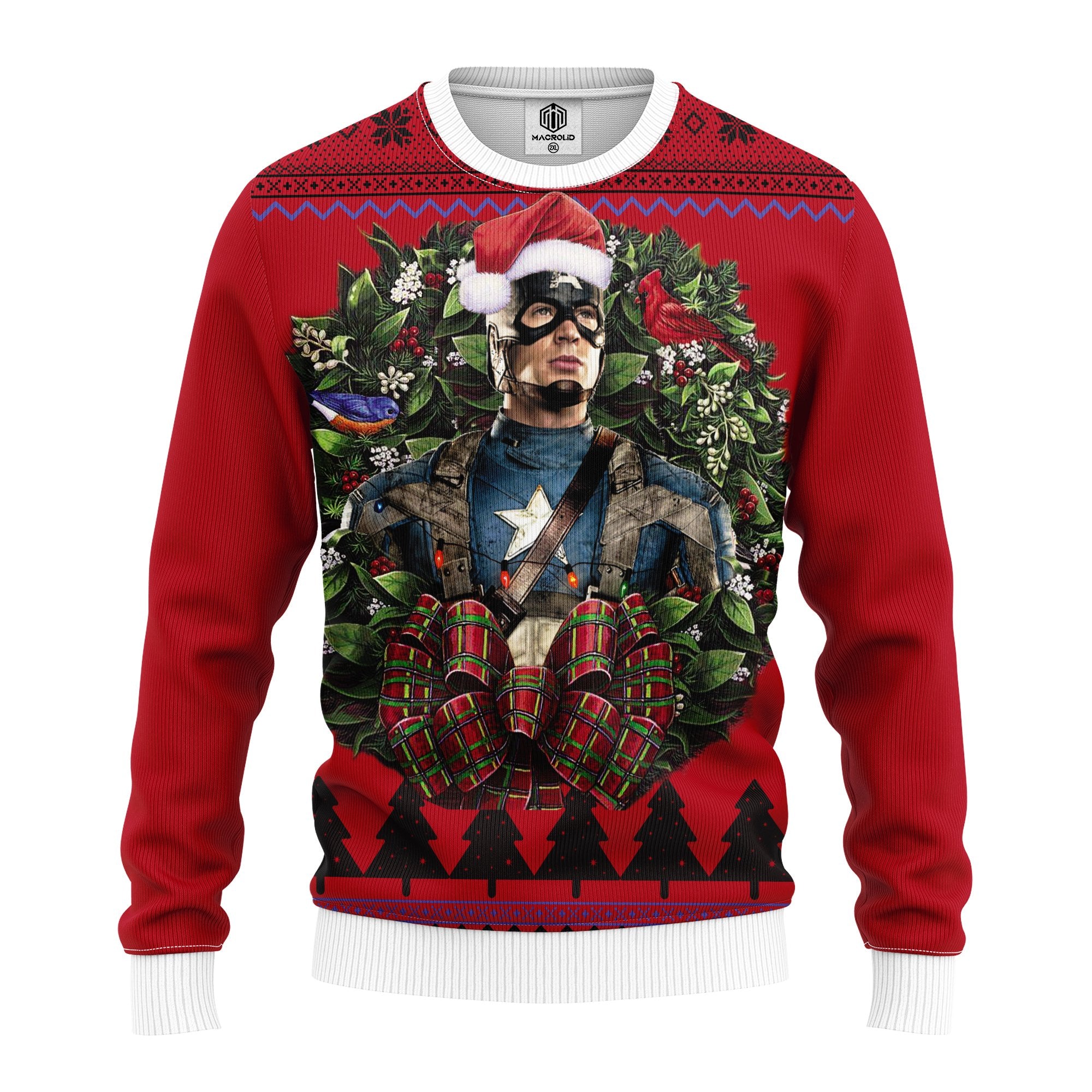 Captain American Winter Soldier Noel Mc Ugly Christmas Sweater Thanksgiving Gift