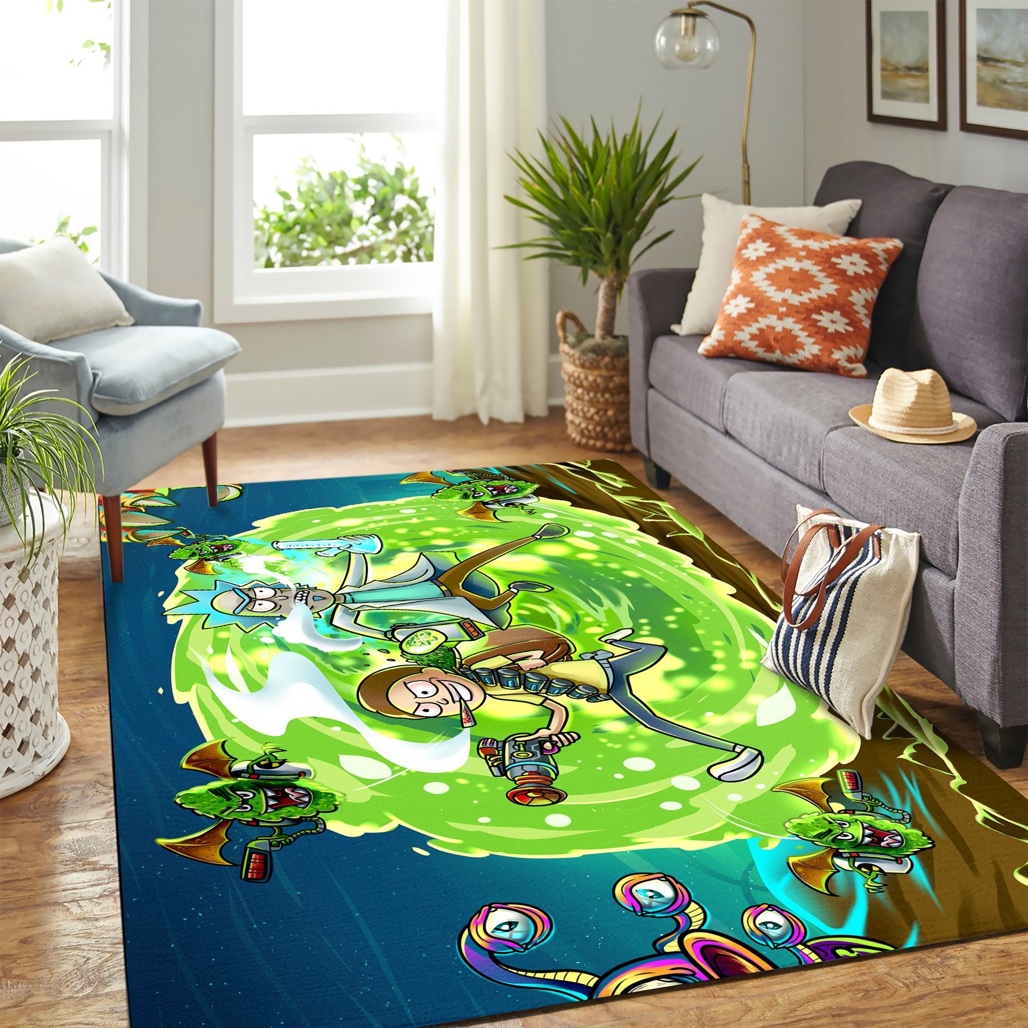 Rick And Morty In Another Dimension Carpet