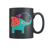 Cute Draw Elephant Mug Valentine Gifts Color Coffee Mug