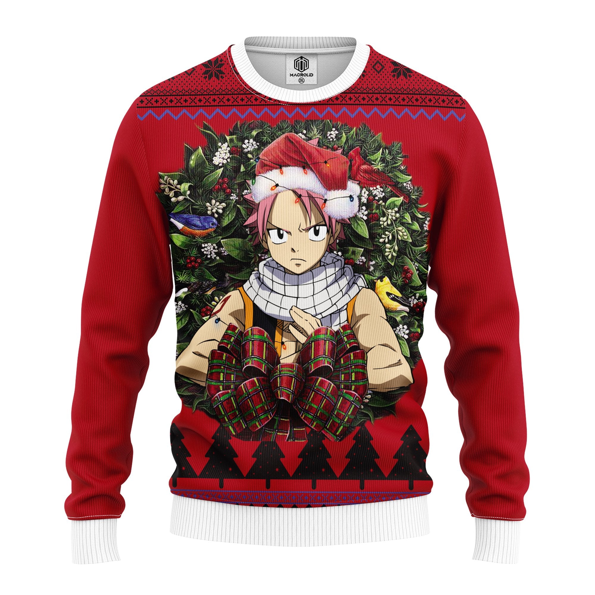 Natsu Dragneel Fairy Tail Noel Mc Ugly Christmas Sweater Thanksgiving Gift