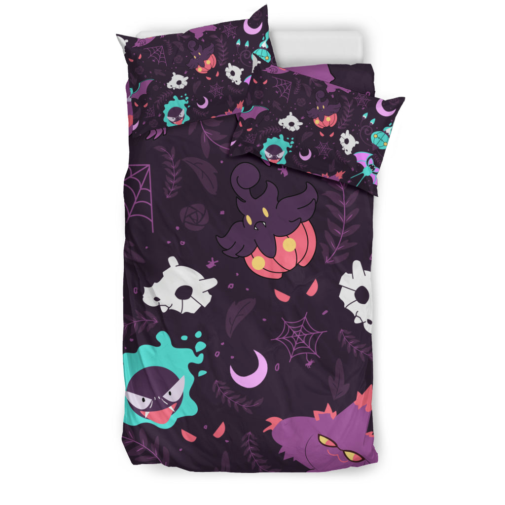 Pokemon Ghost Bedding Set Duvet Cover And Pillowcase Set