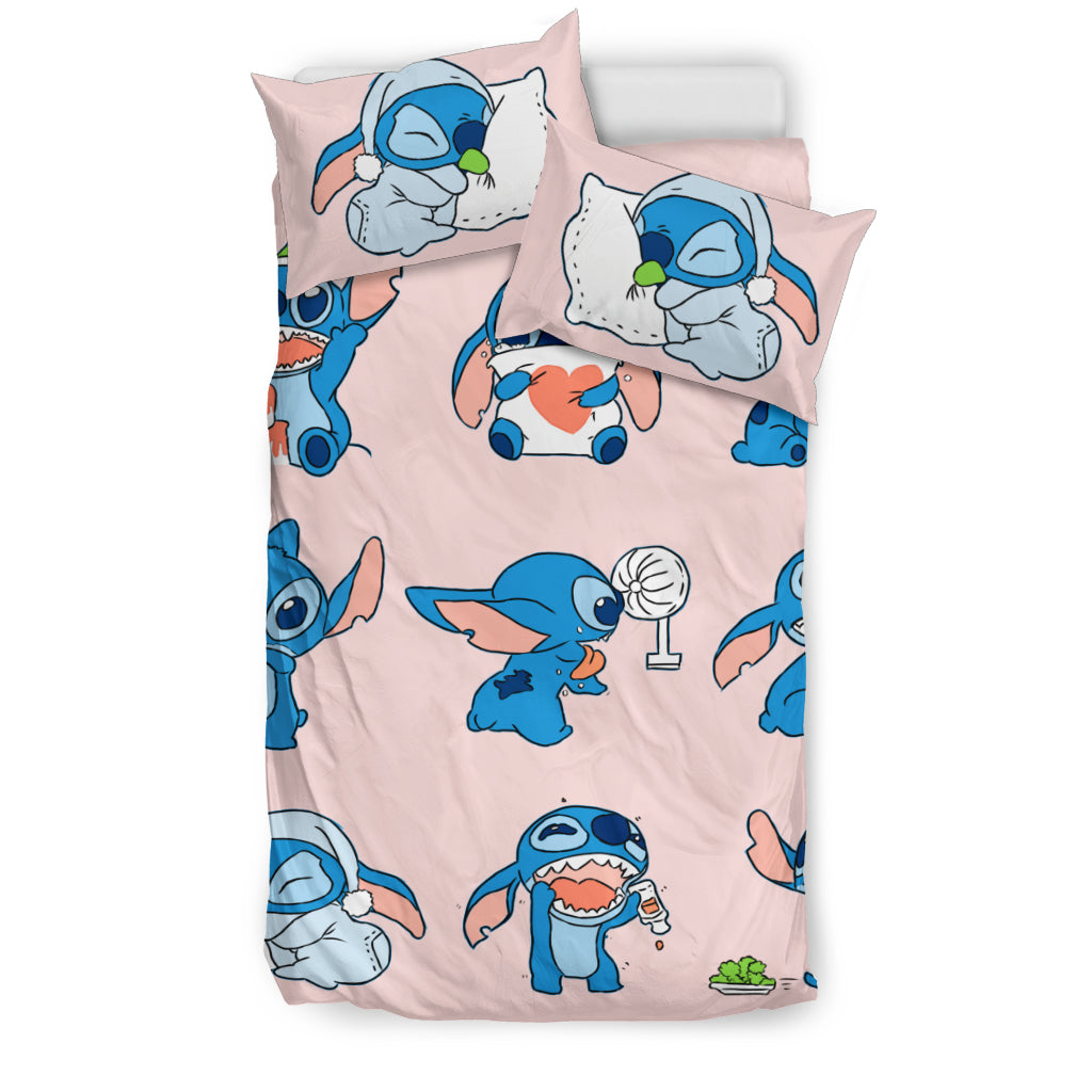 Stitch Emotion Bedding Set Duvet Cover And Pillowcase Set