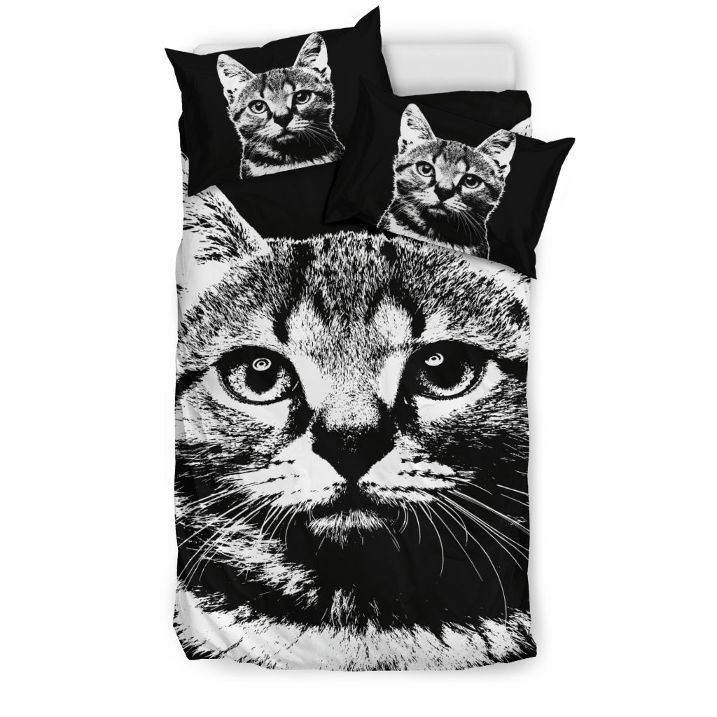 Cute Cat Bedding Set 1 Duvet Cover And Pillowcase Set