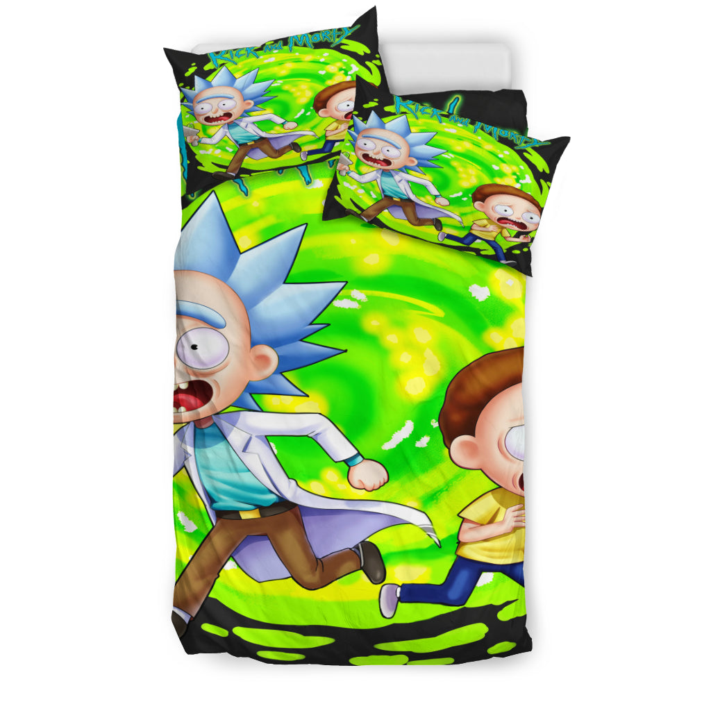 Rick And Morty Bedding Set 2 Duvet Cover And Pillowcase Set