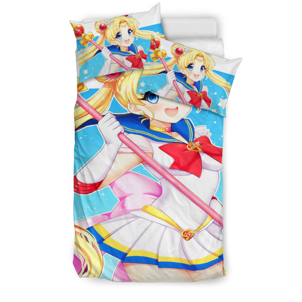 Sailor Moon Bedding Set 4 Duvet Cover And Pillowcase Set