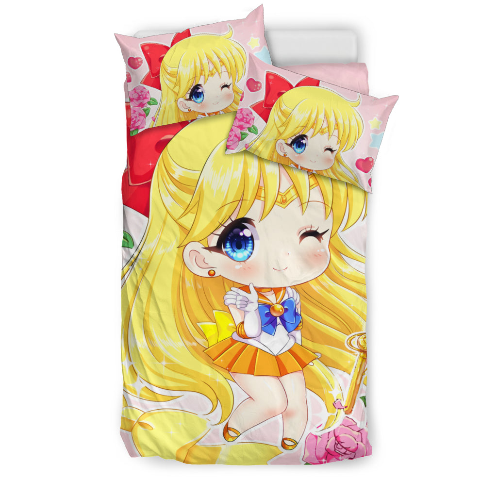 Chibi Sailor Venus Bedding Set Duvet Cover And Pillowcase Set