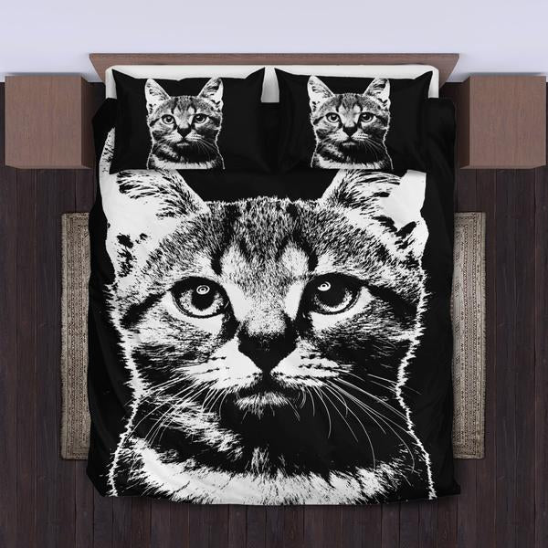 Cute Cat Bedding Set 1 Duvet Cover And Pillowcase Set